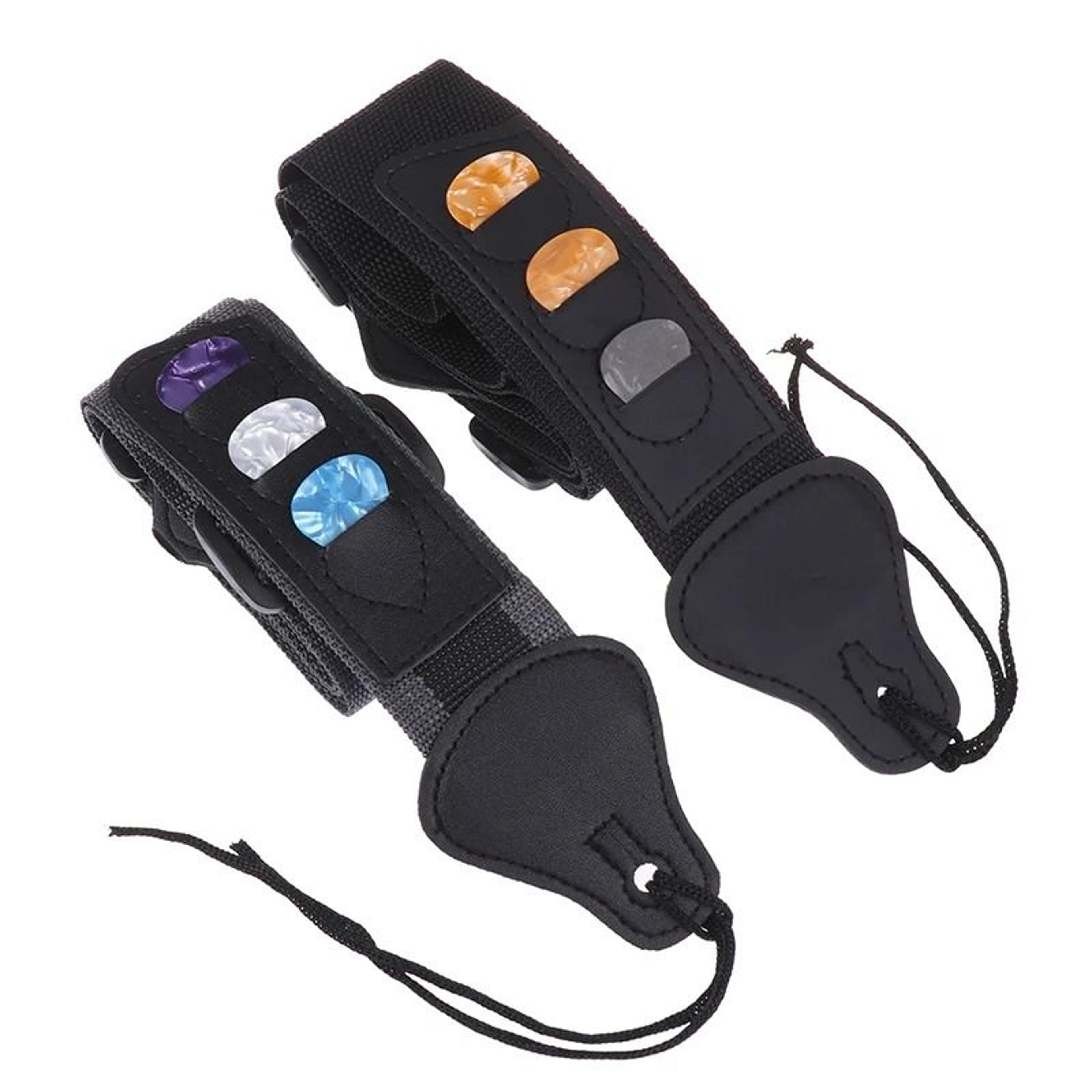 Adjustable Guitar Strap With Pick Holder For Electric Acoustic Bass Guitar 4