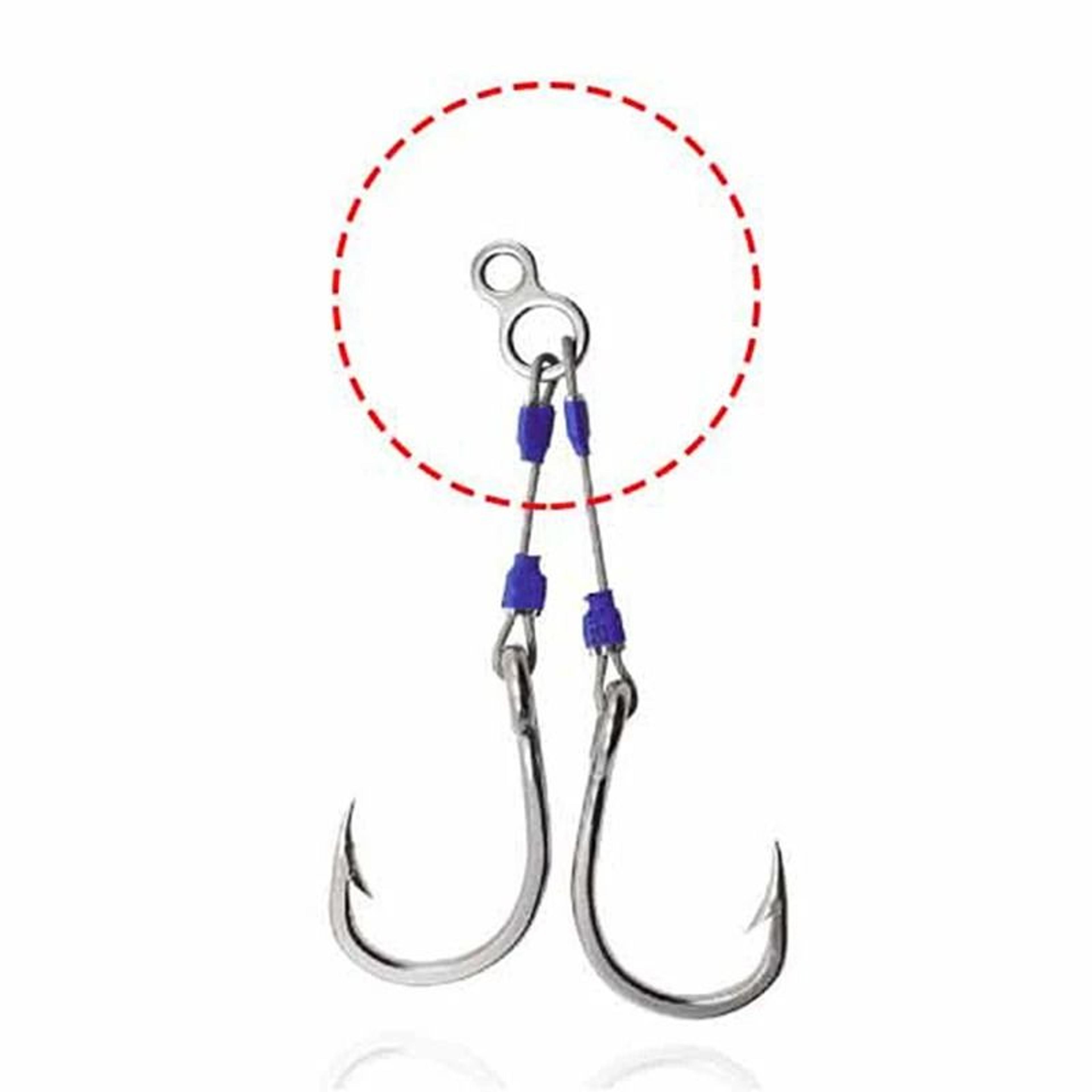 Stainless Steel Assist Hook Figure 8 Rings Fishing Lure Connectors 10 Piece Set 2