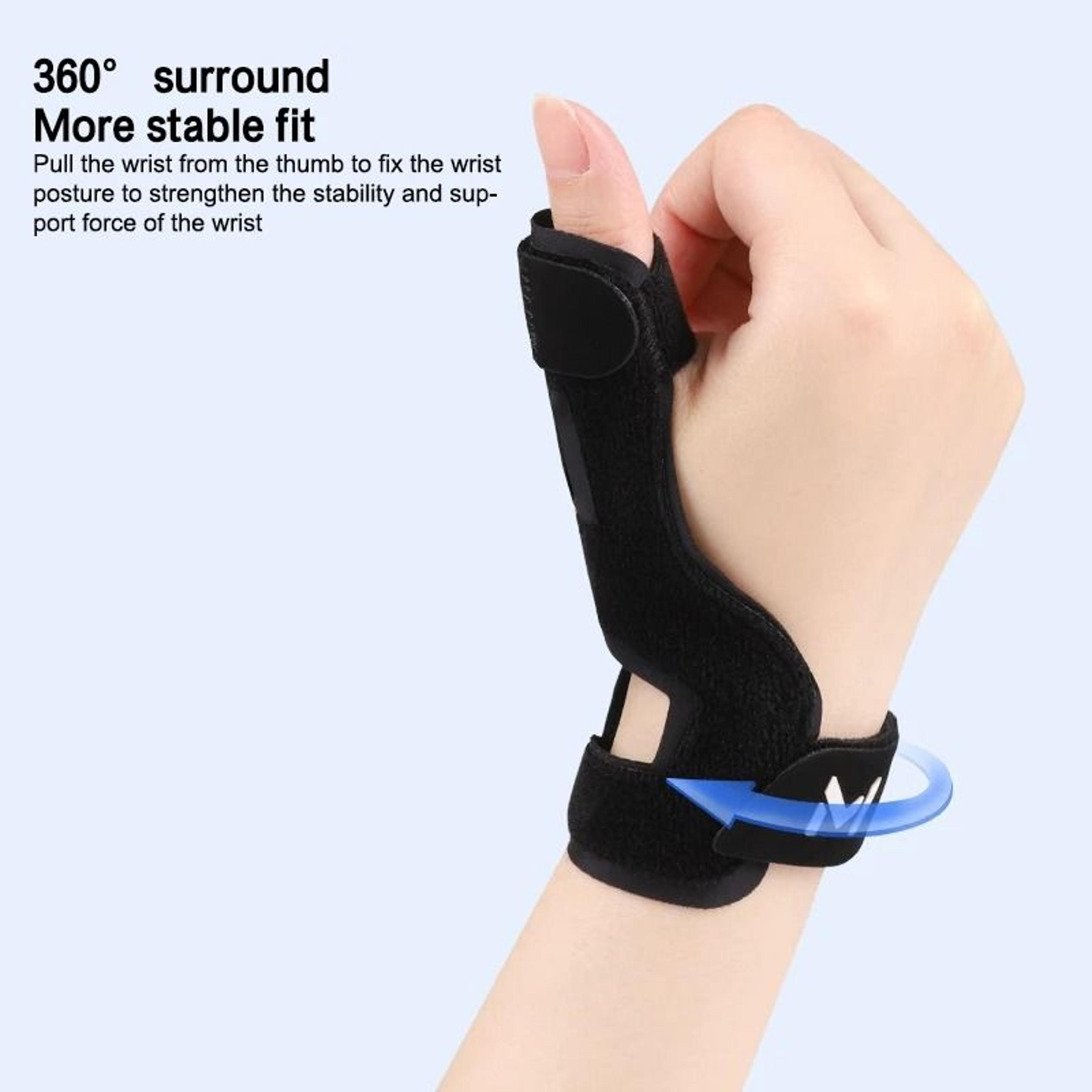 Thumb Brace Wrist Support With Aluminum Reinforcement Adjustable Compression 3