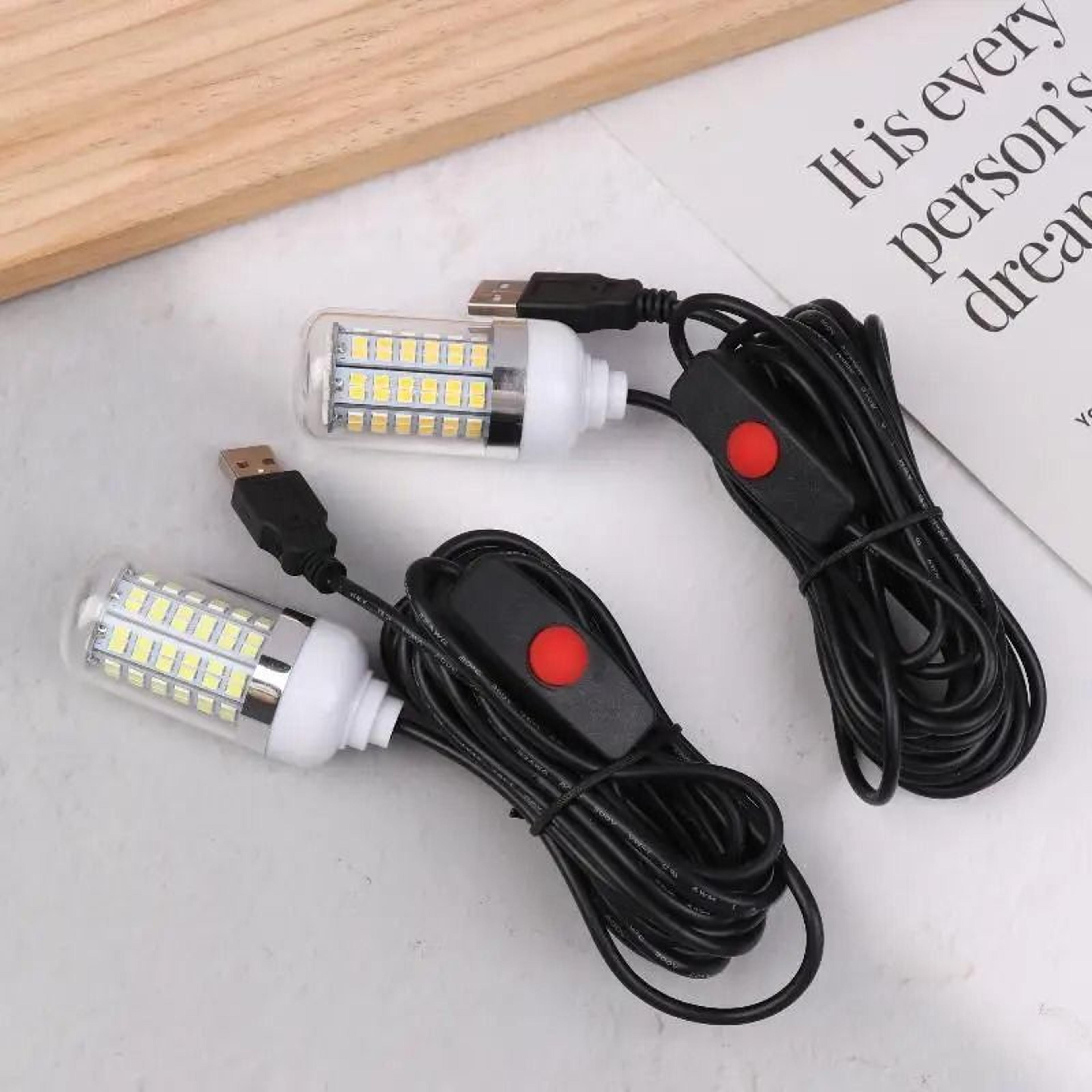 USB LED Fishing Light Underwater Fish Attractor Lamp For Night Fishing 4