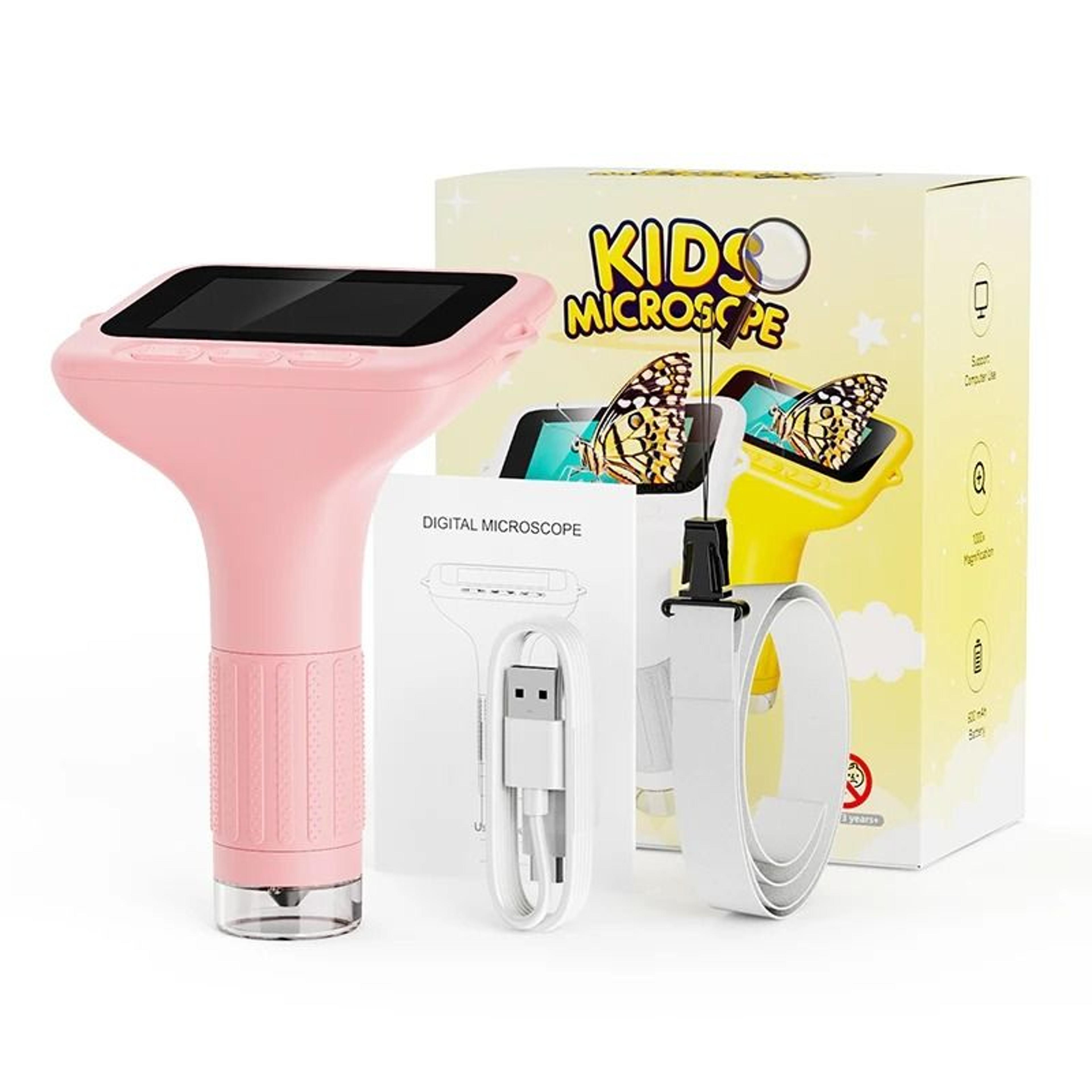 Digital Microscope For Kids With 3 Inch LCD Screen And 1000X Magnification Educational Toy 6