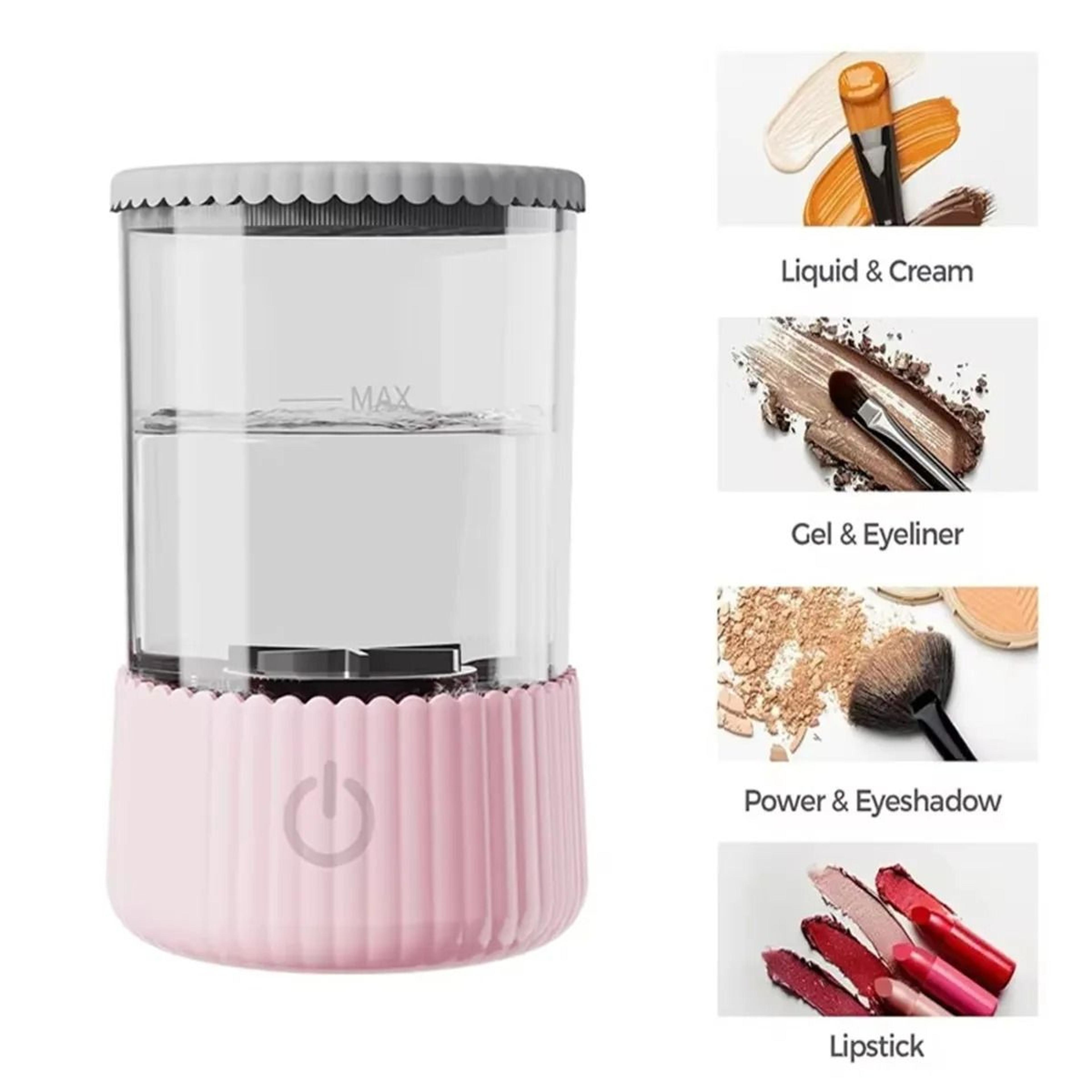 3 In 1 Electric Makeup Brush Cleaner With Rotary Washing And Drying Function 1