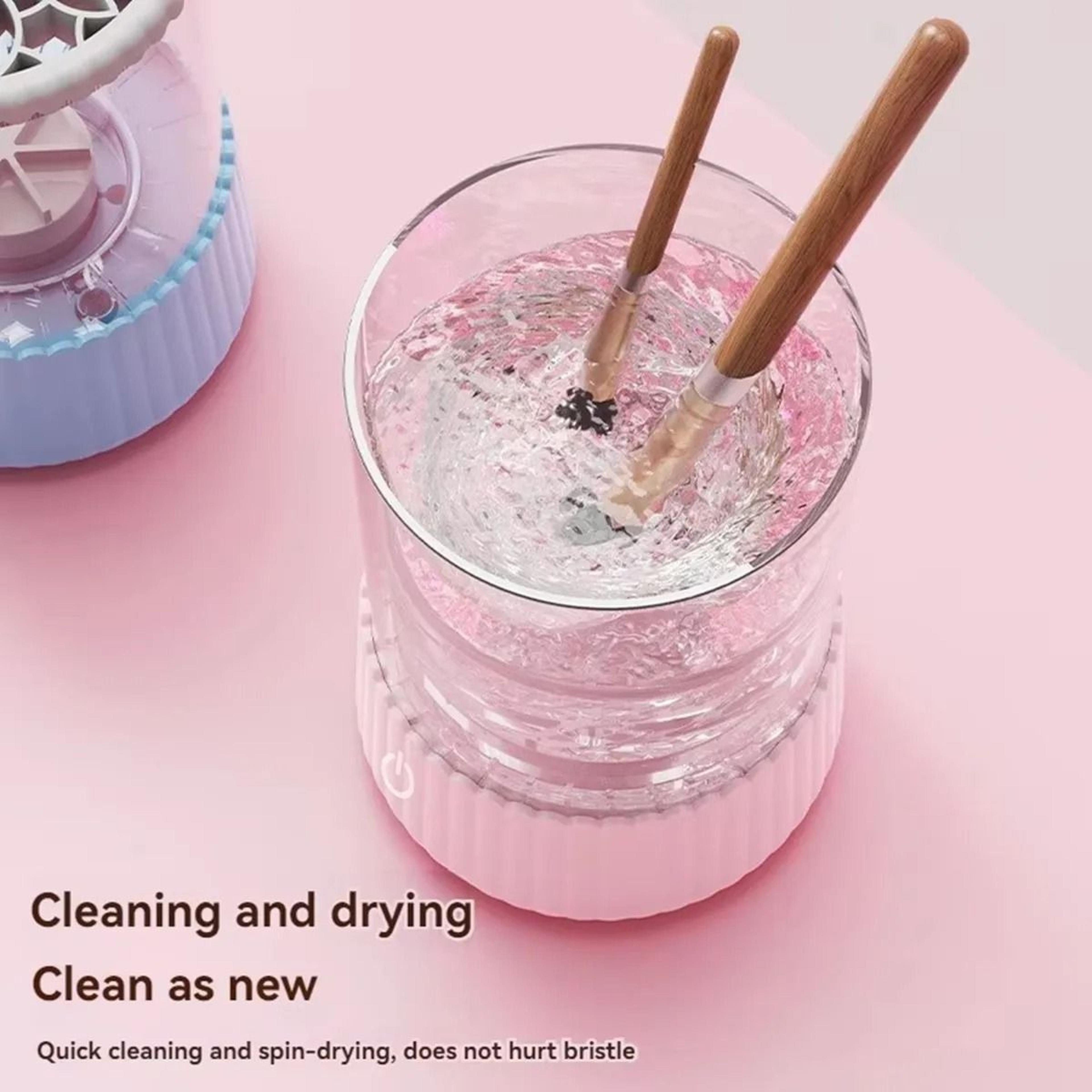 3 In 1 Electric Makeup Brush Cleaner With Rotary Washing And Drying Function 4