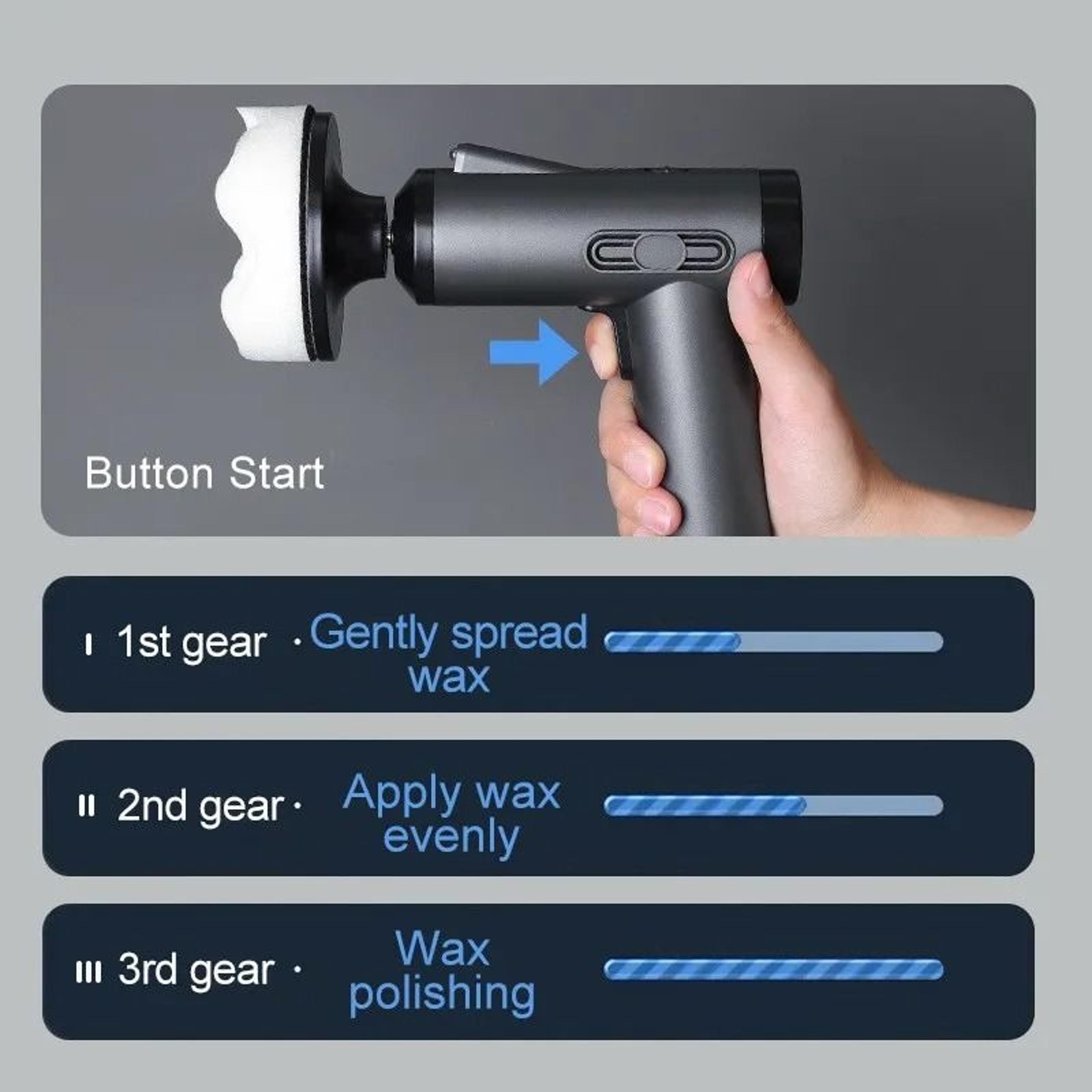 Wireless Handheld Car Polisher And Waxing Machine For Car Body Cleaning And Repair 3