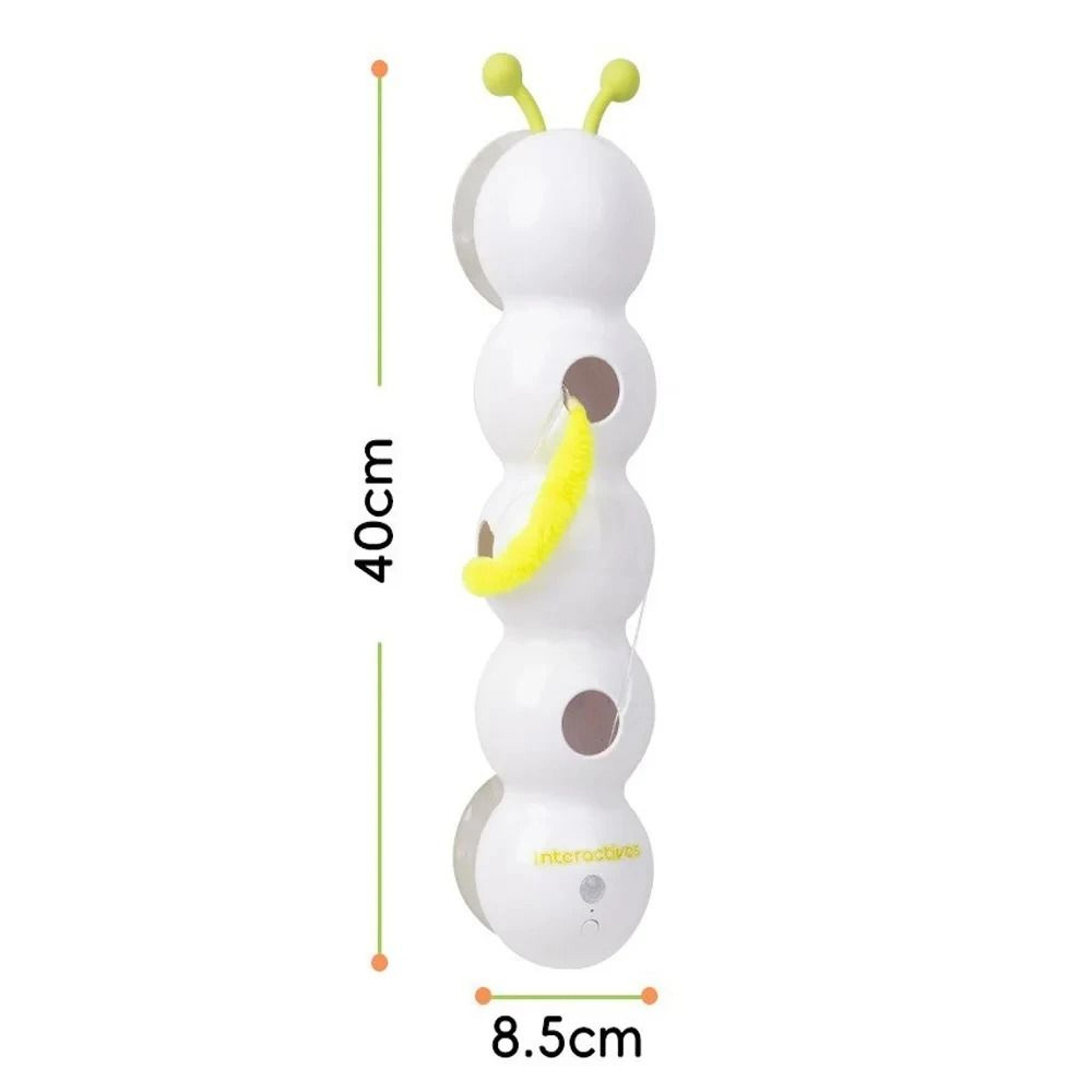 Interactive Caterpillar Cat Toy Motion Activated Rechargeable Automatic Wack A Worm Teasing Toy For 1