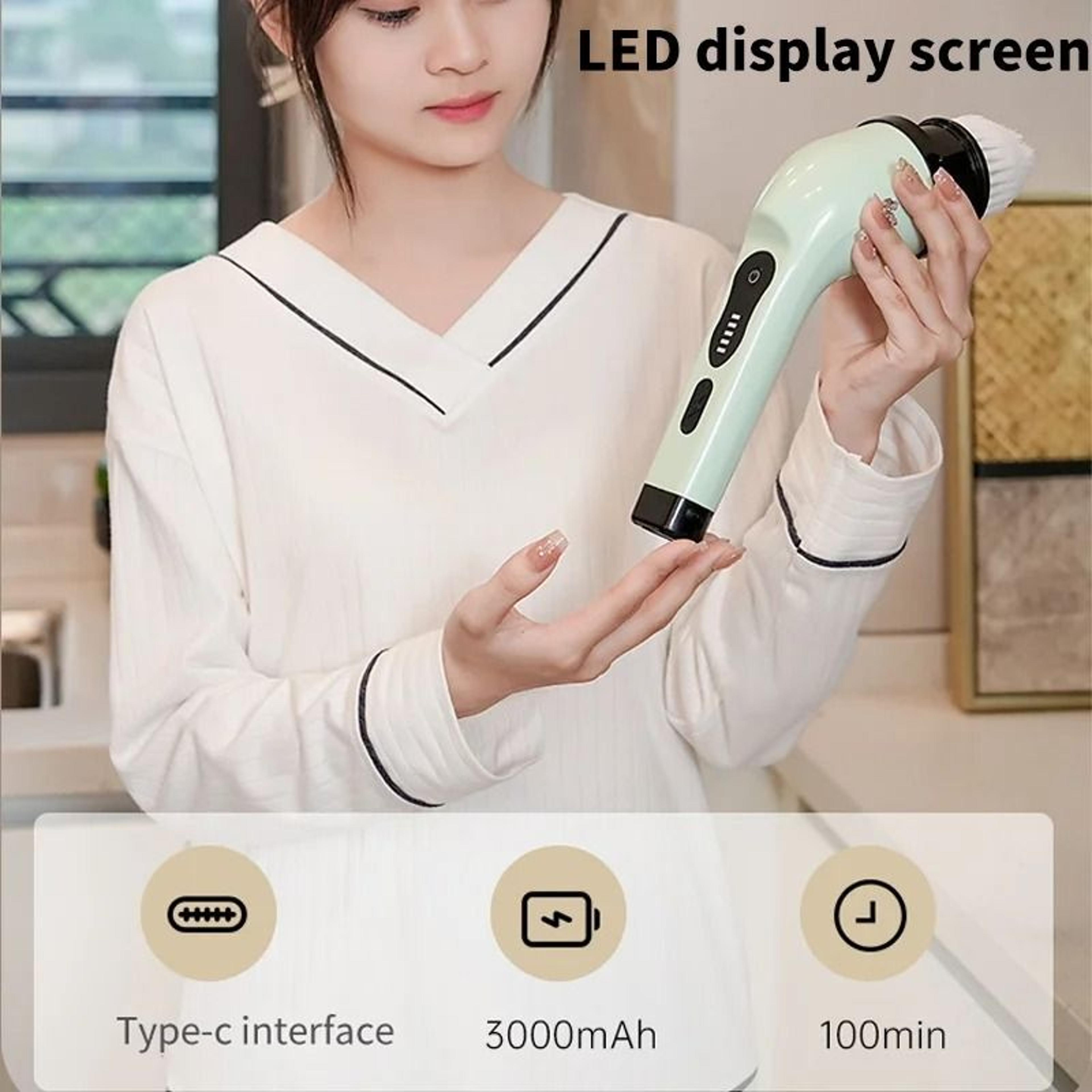 9 In 1 Electric Spin Cleaning Brush Cordless Scrubber For Bathroom Kitchen And Home Deep Cleaning 3
