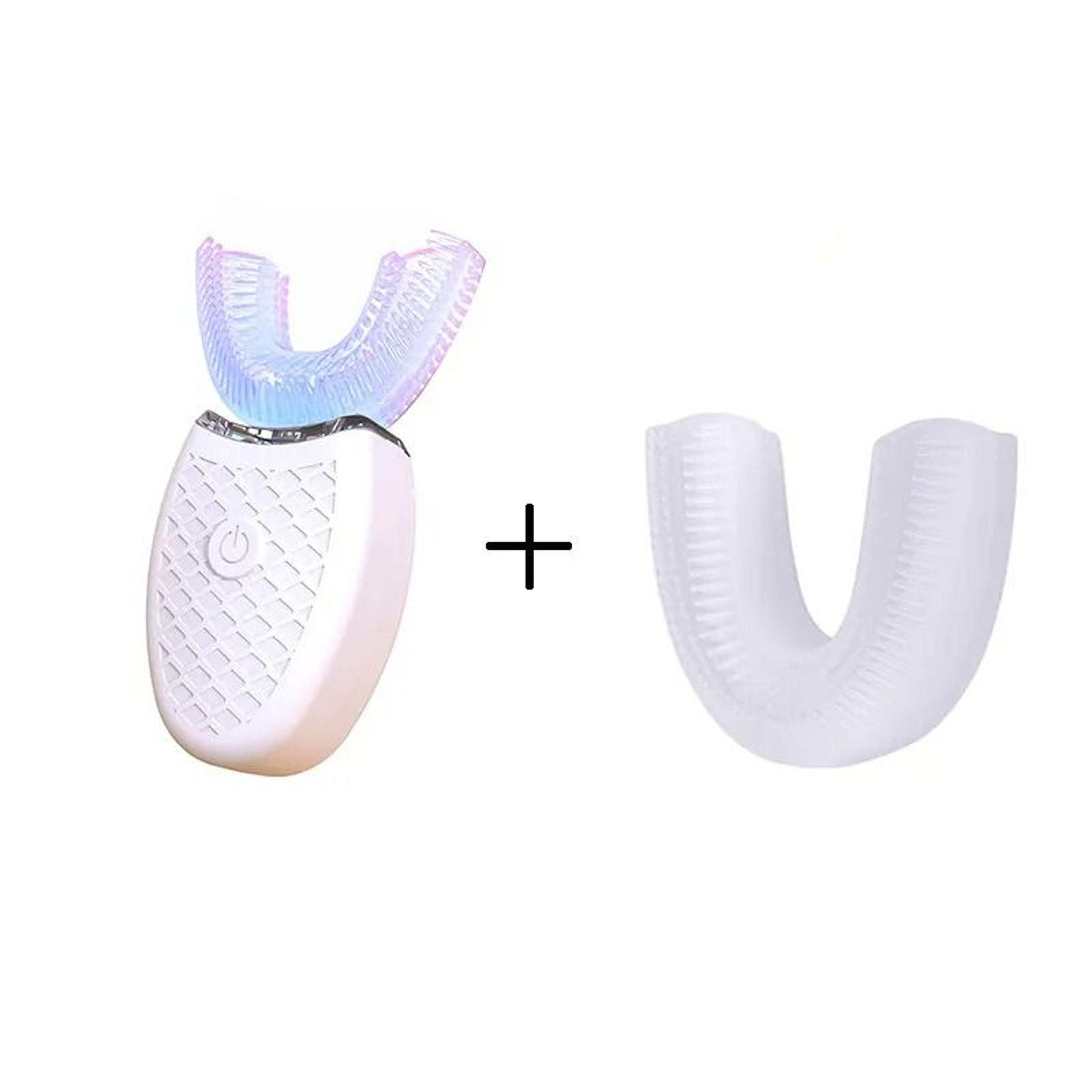Wireless Charging U Shaped Electric Toothbrush 360 Degree Silicone Ultrasonic 10