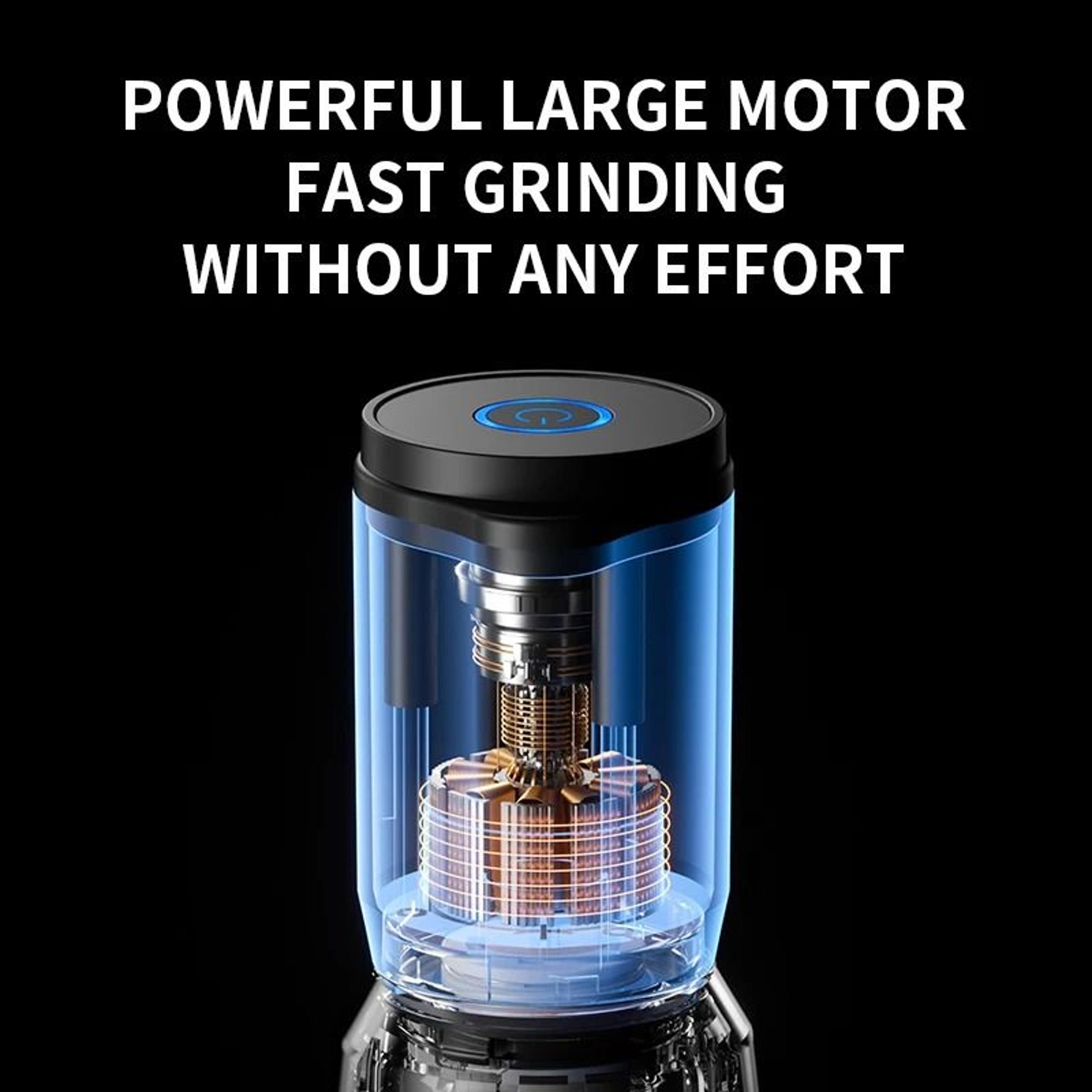 Rechargeable Electric Salt And Pepper Grinder Automatic Adjustable Coarseness 4