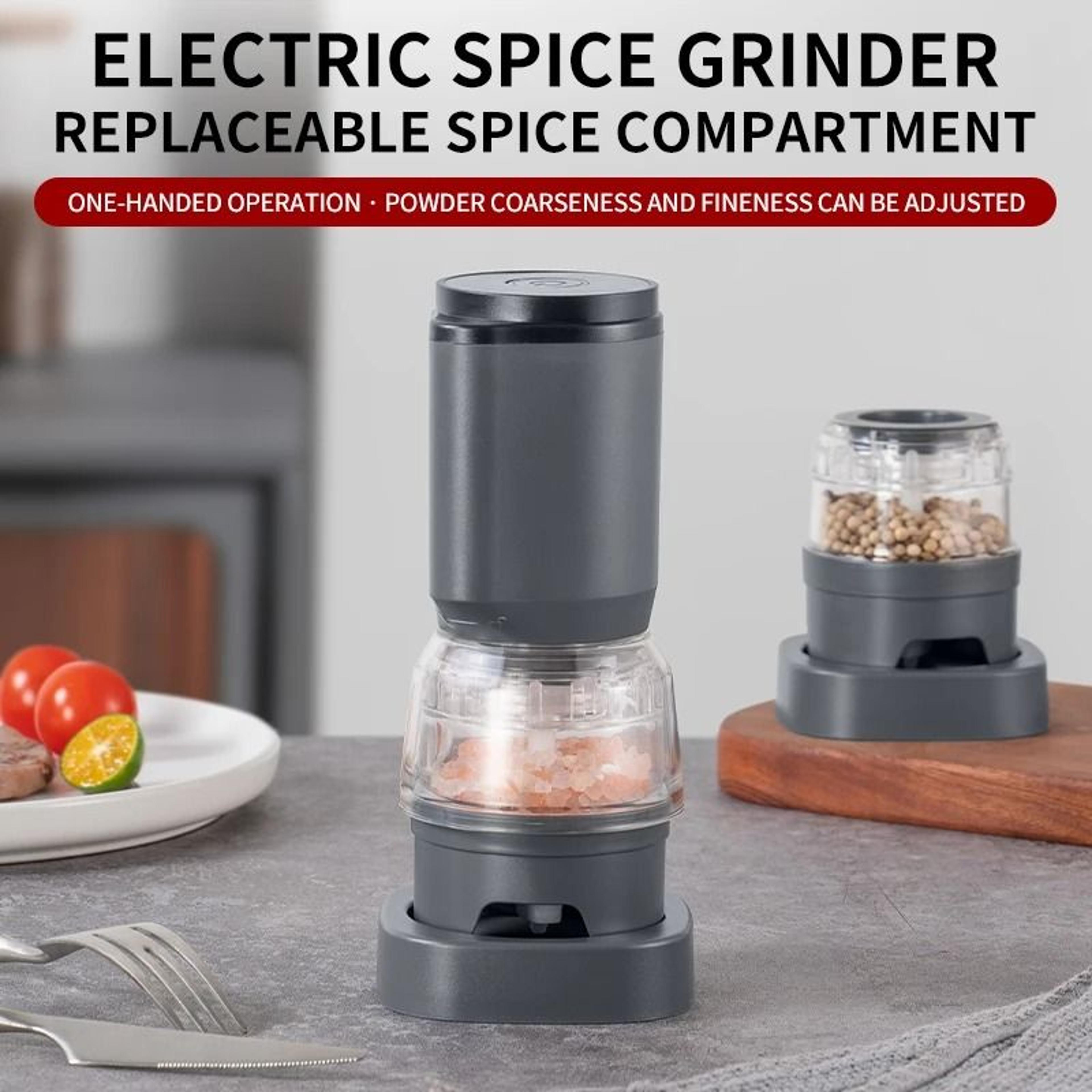 Rechargeable Electric Salt And Pepper Grinder Automatic Adjustable Coarseness 5