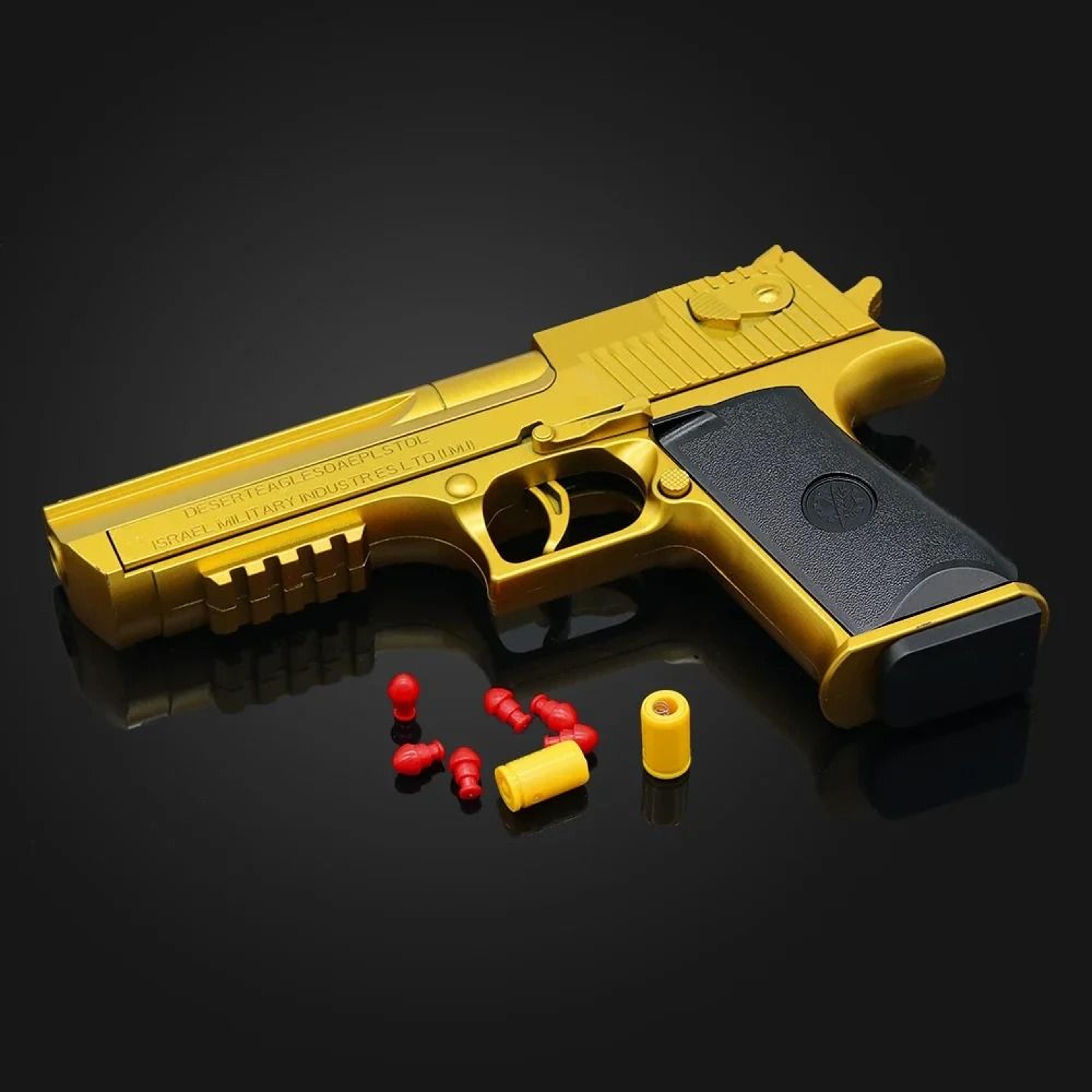 Automatic Airsoft Toy Gun With Ejecting Shells Soft Bullet Blaster 0