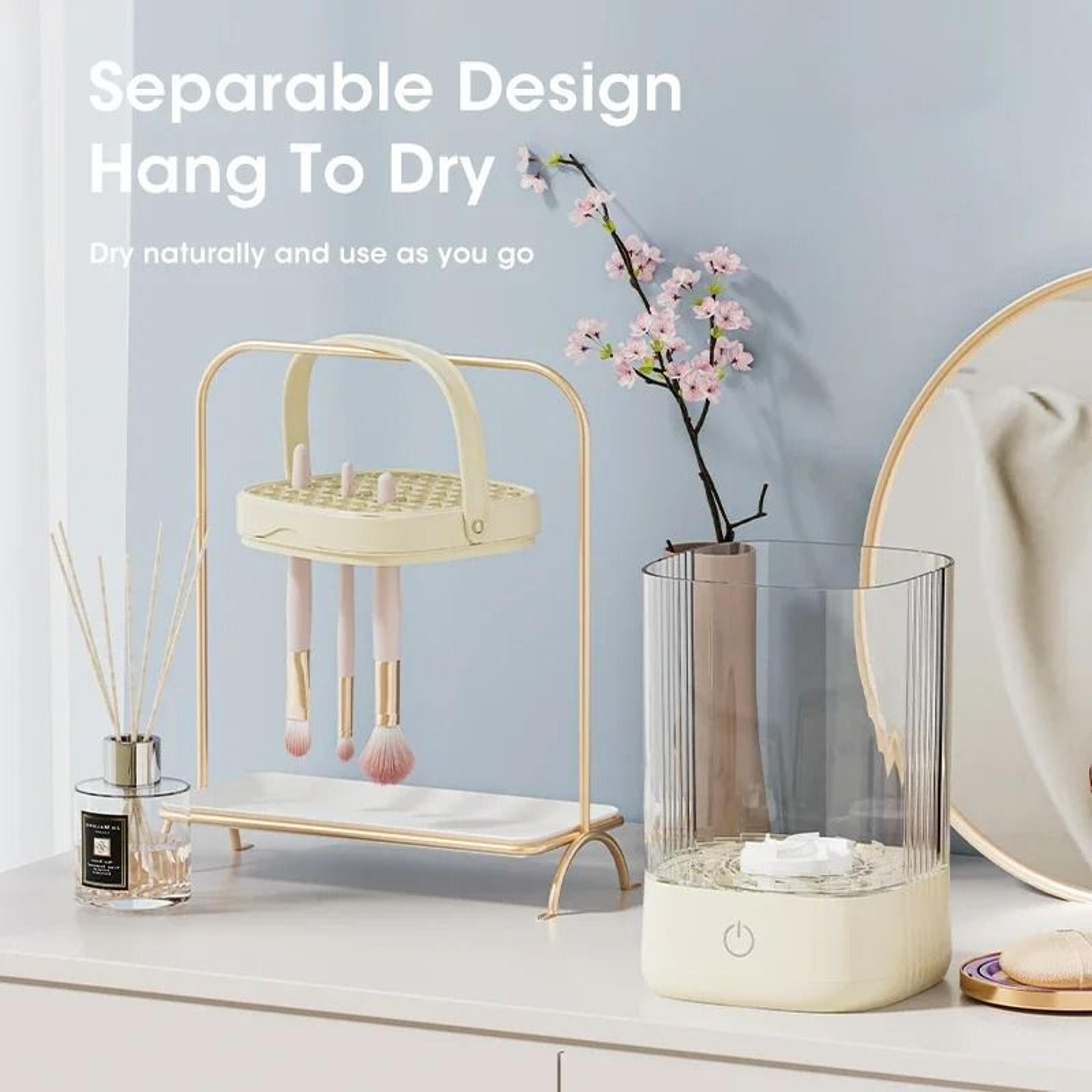 Automatic Electric Makeup Brush Cleaner And Dryer With Drying Rack 3