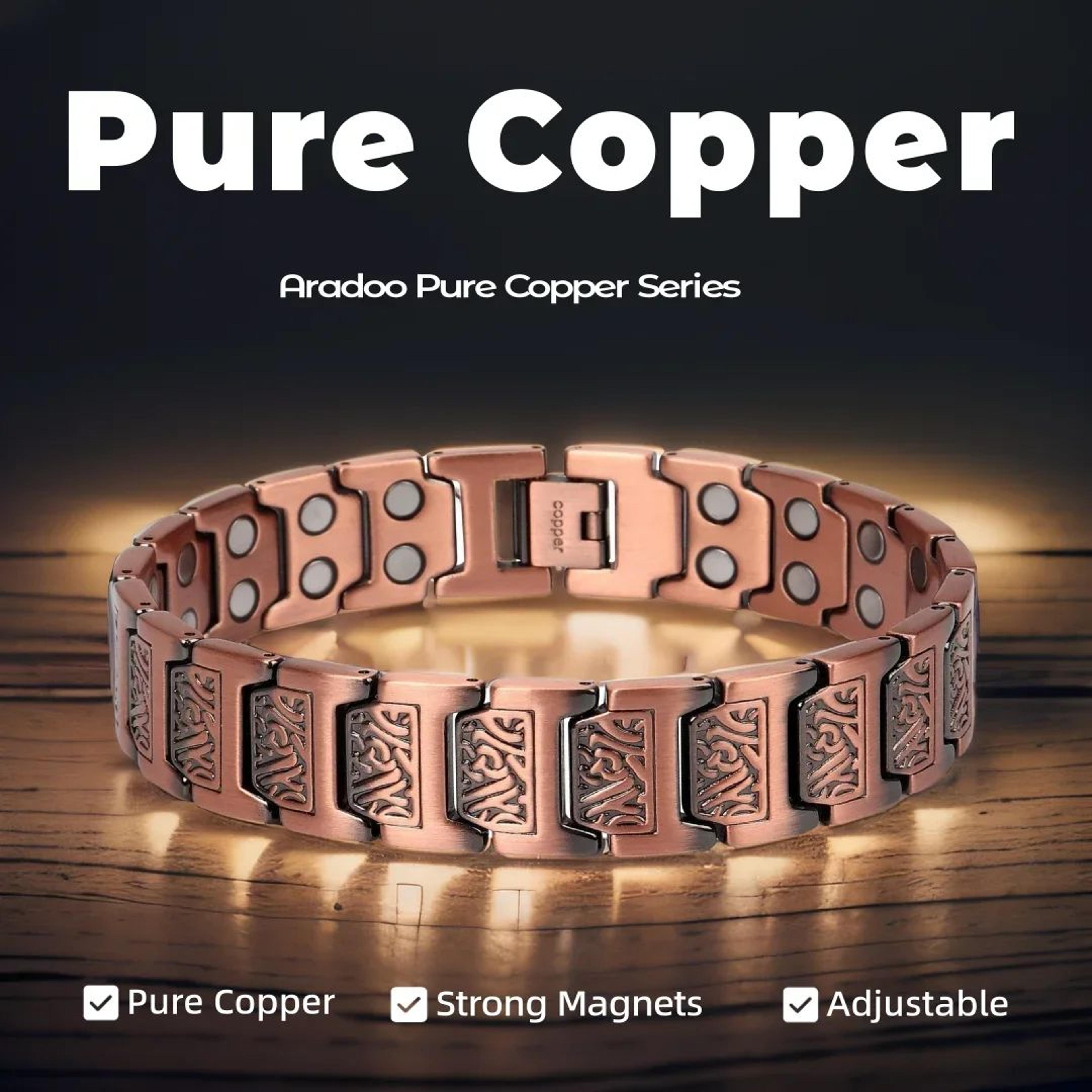 Therapeutic copper wristband for daily use