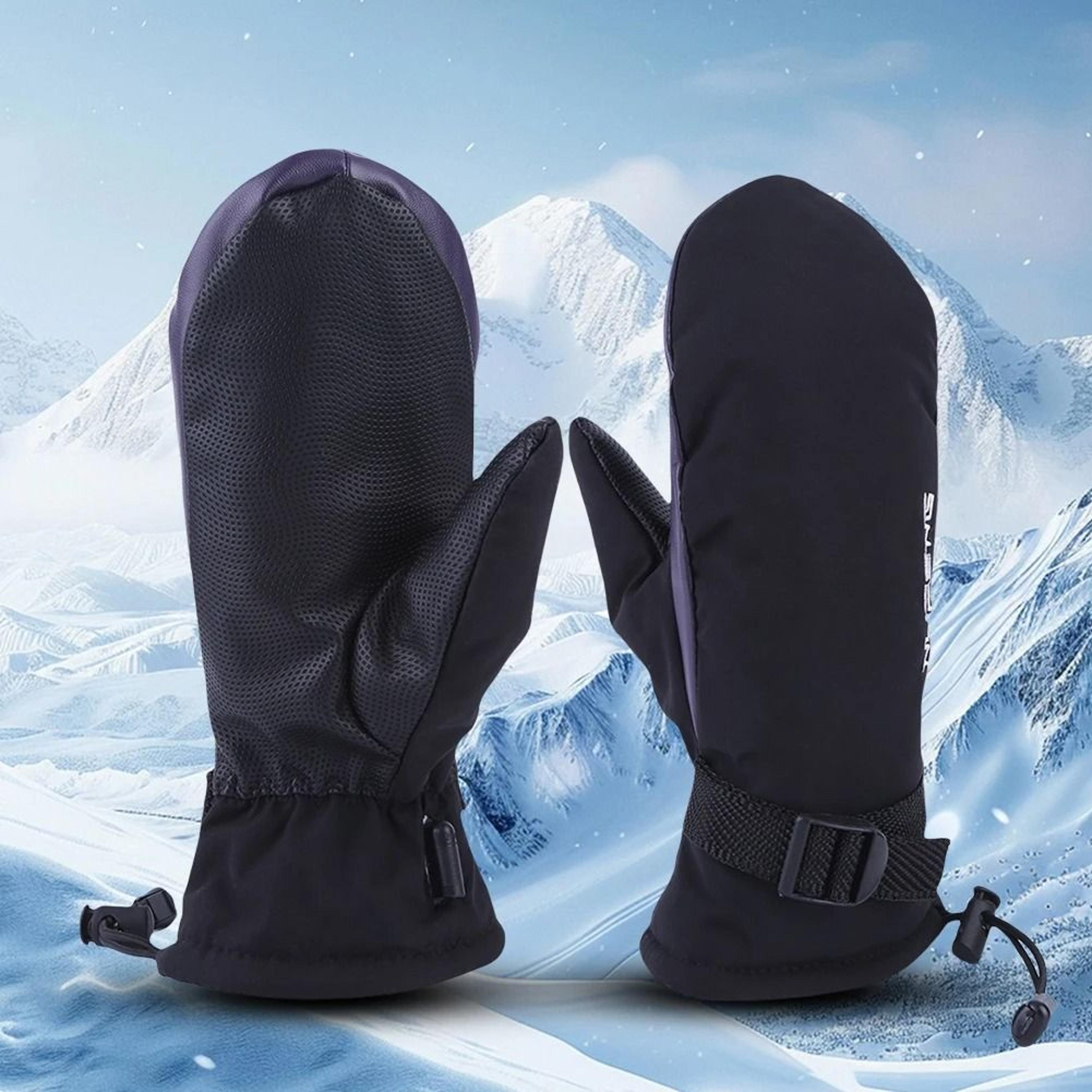 USB Charging Electric Heated Hand Warmer Gloves Waterproof 3Gear Temperature No Battery 2