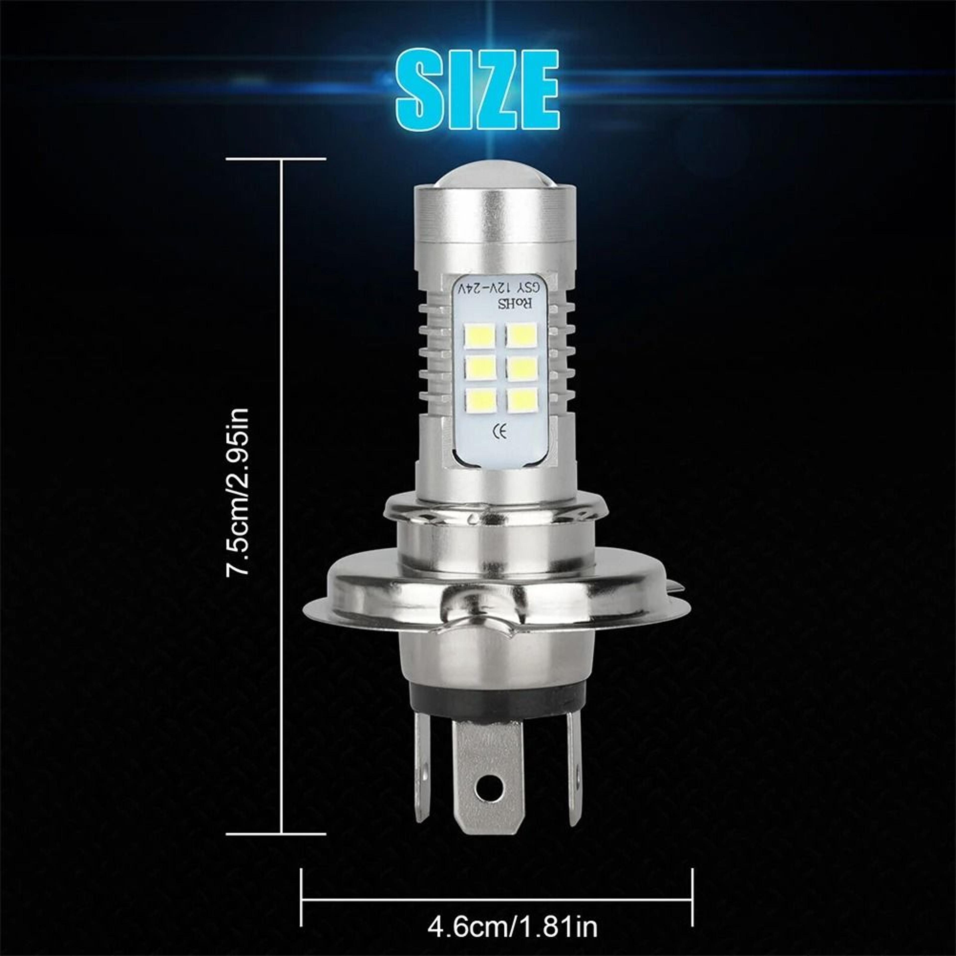 H4 9003 HB2 LED Headlight Conversion Kit Super Bright 12V White Driving Light 6
