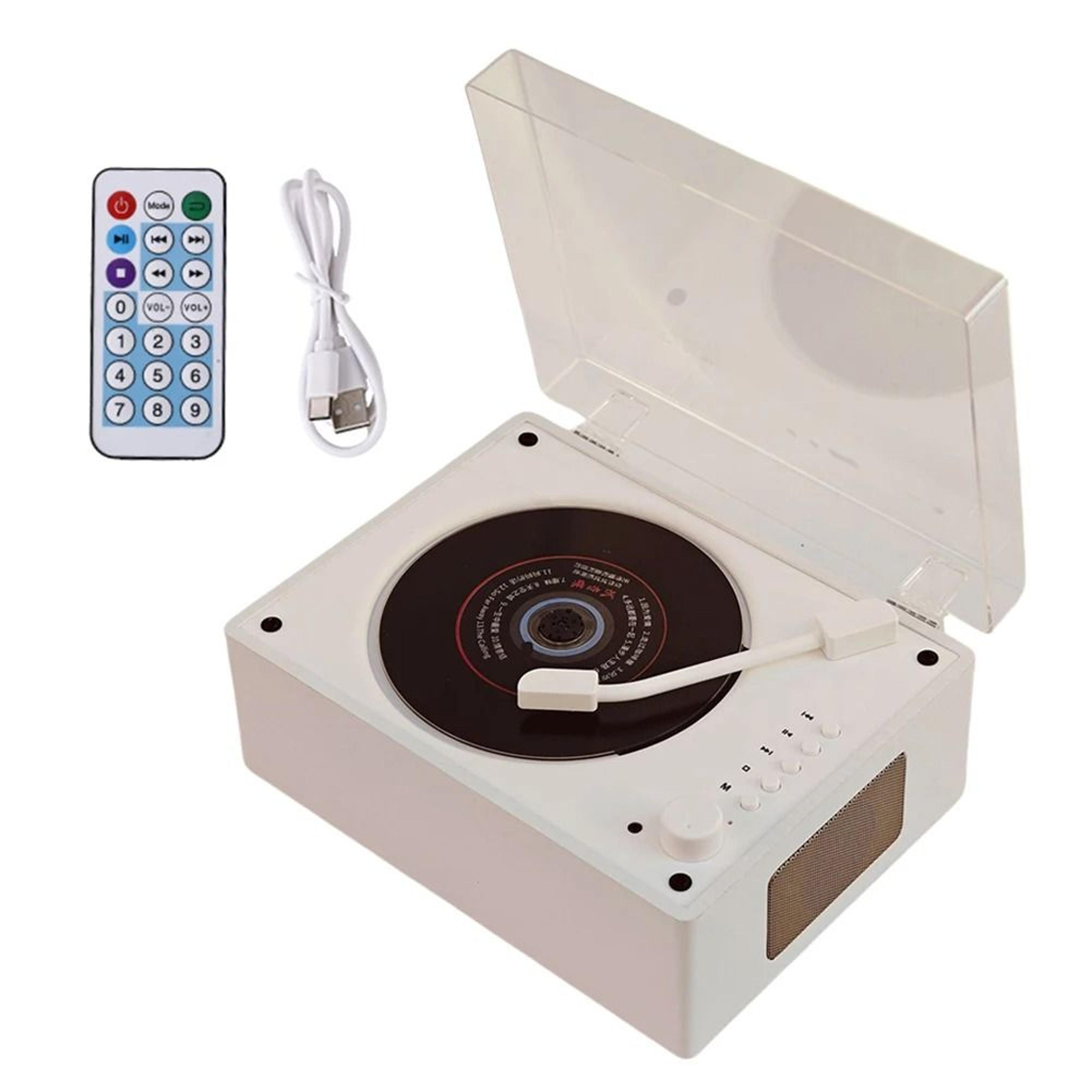 Vintage Retro CD Player Bluetooth Speaker With Remote Control 6
