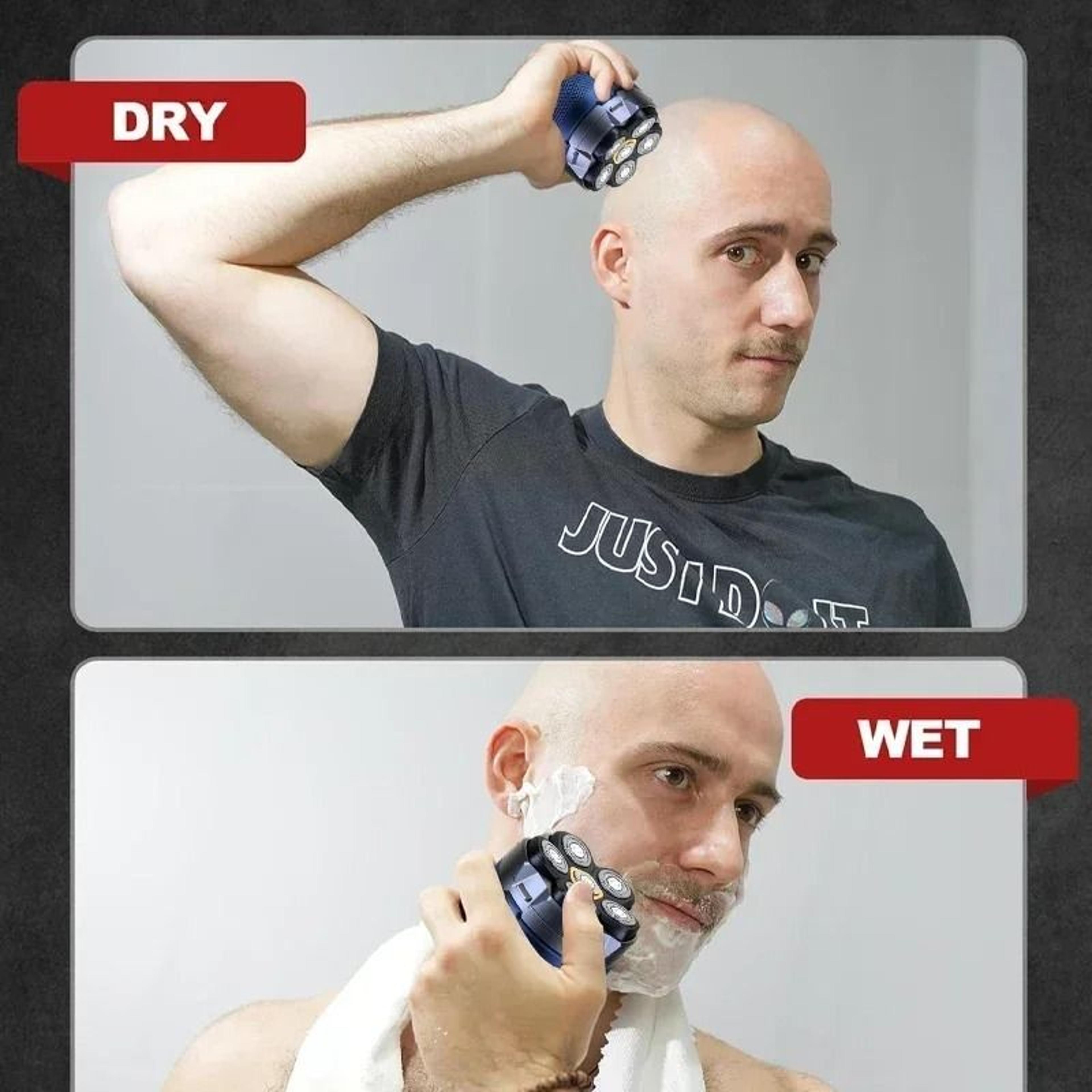 TINSOL 6D Magnetic Bald Head Shaver For Men With Waterproof Cordless Design 4