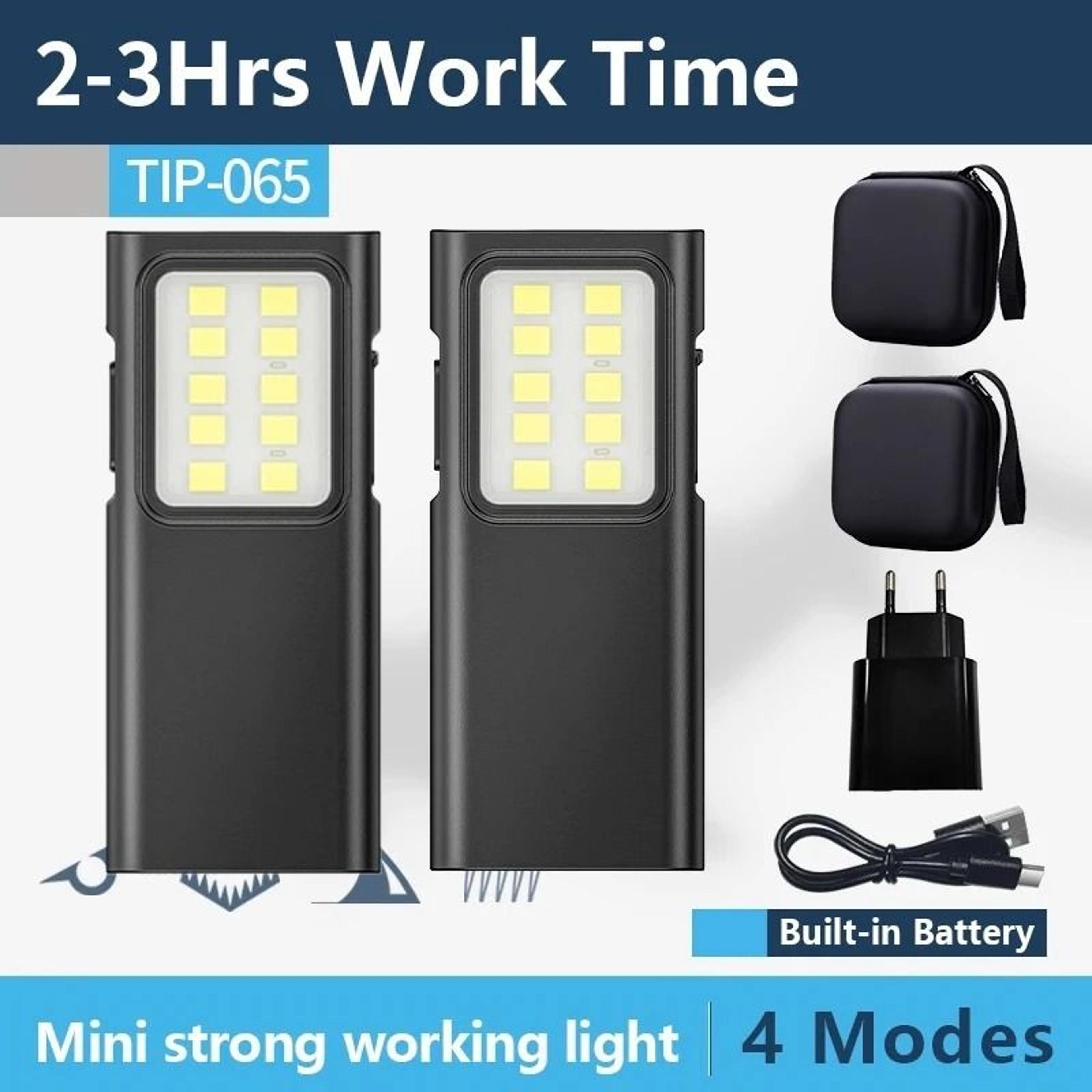 Mini EDC LED Flashlight Keychain Light With USB Rechargeable Battery 11