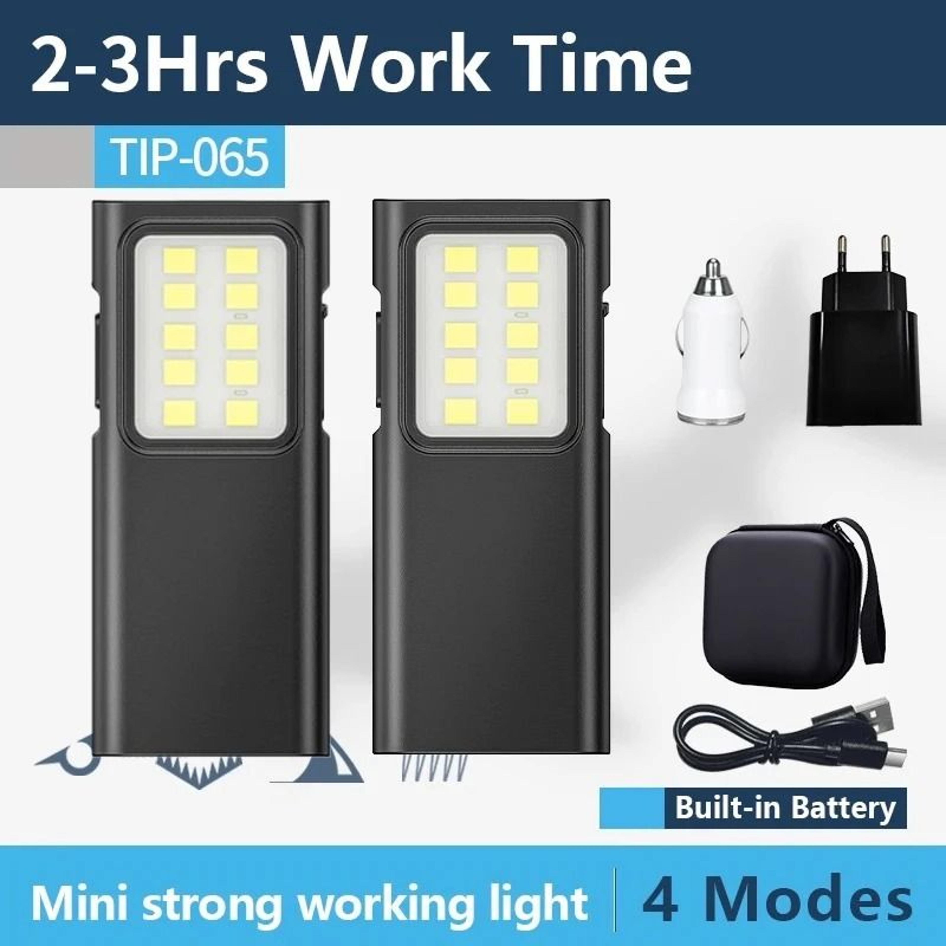 Mini EDC LED Flashlight Keychain Light With USB Rechargeable Battery 13