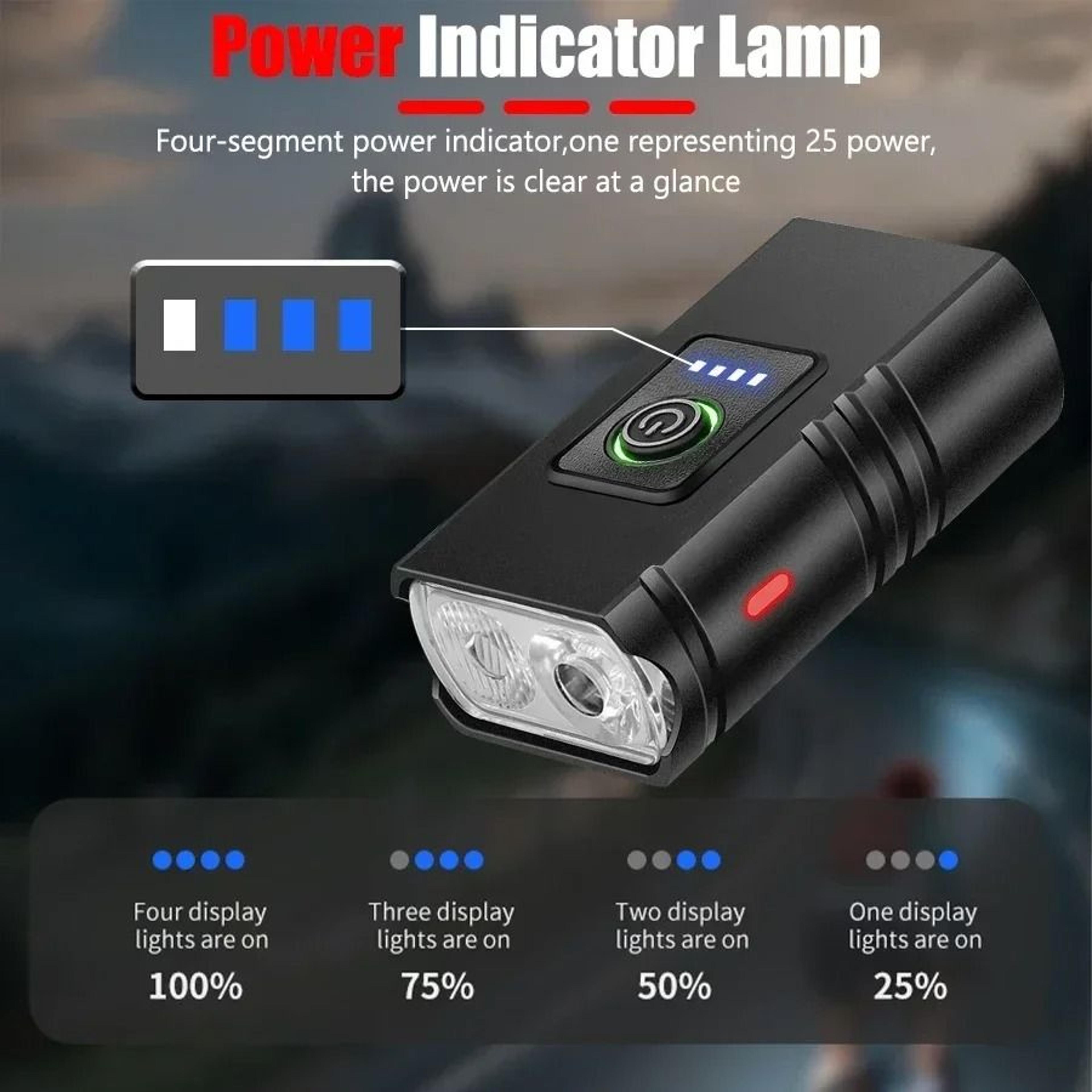 USB Rechargeable Bicycle Front Light With 1000 Lumen LED Headlight 3