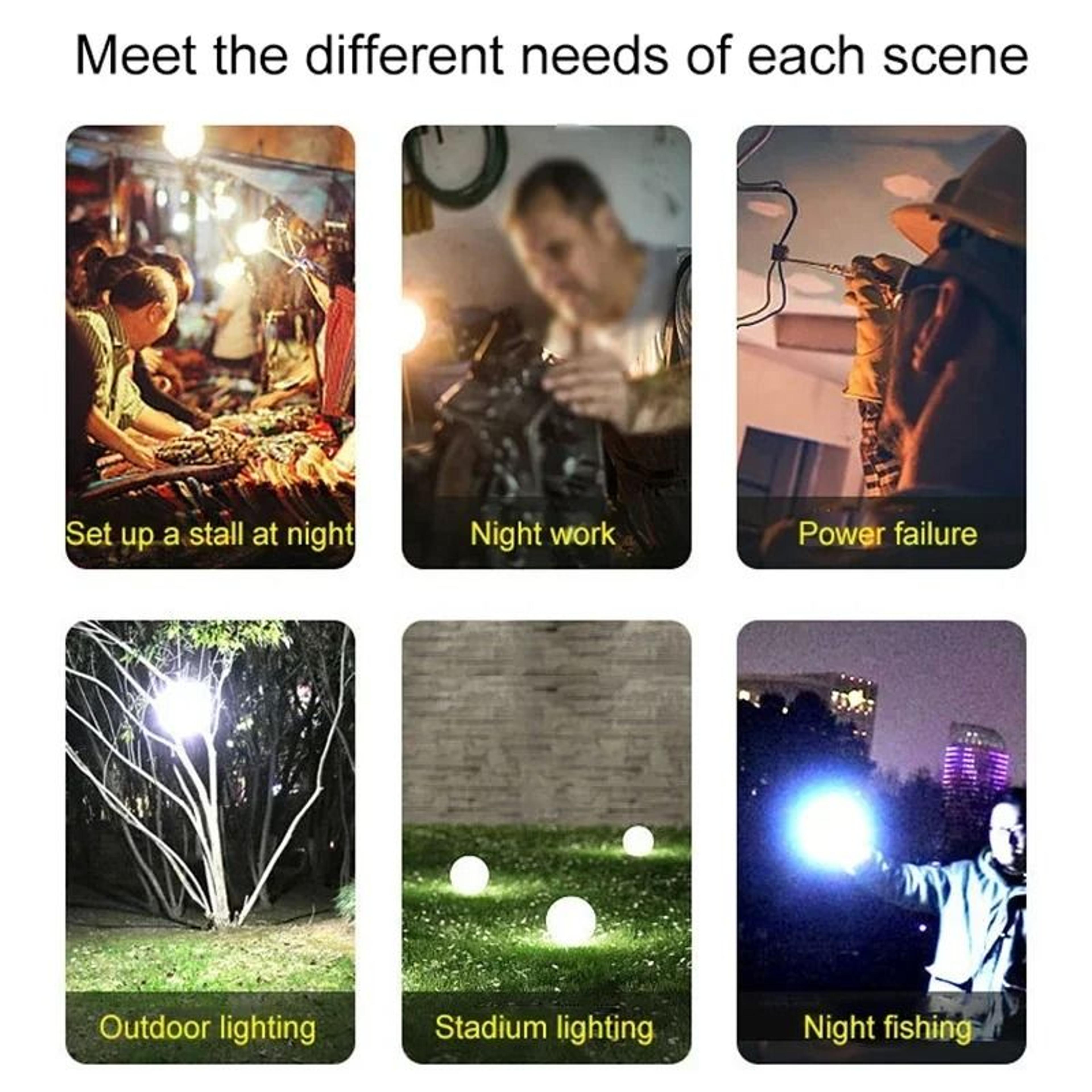 USB Rechargeable Camping Light LED Lantern Portable Emergency Bulb Lamp 4