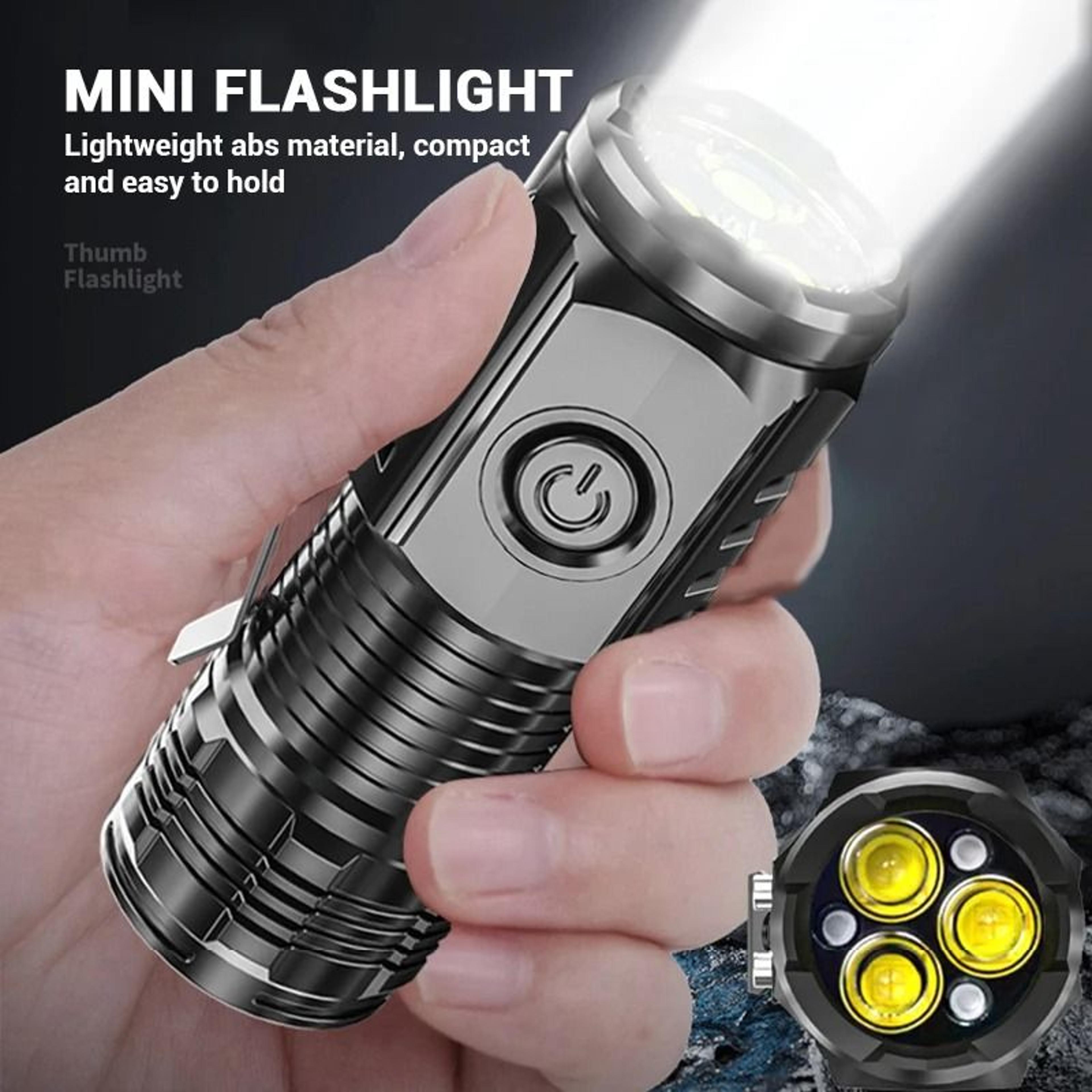 Super Bright Mini LED Flashlight With Pen Clip And USB Rechargeable Battery 3