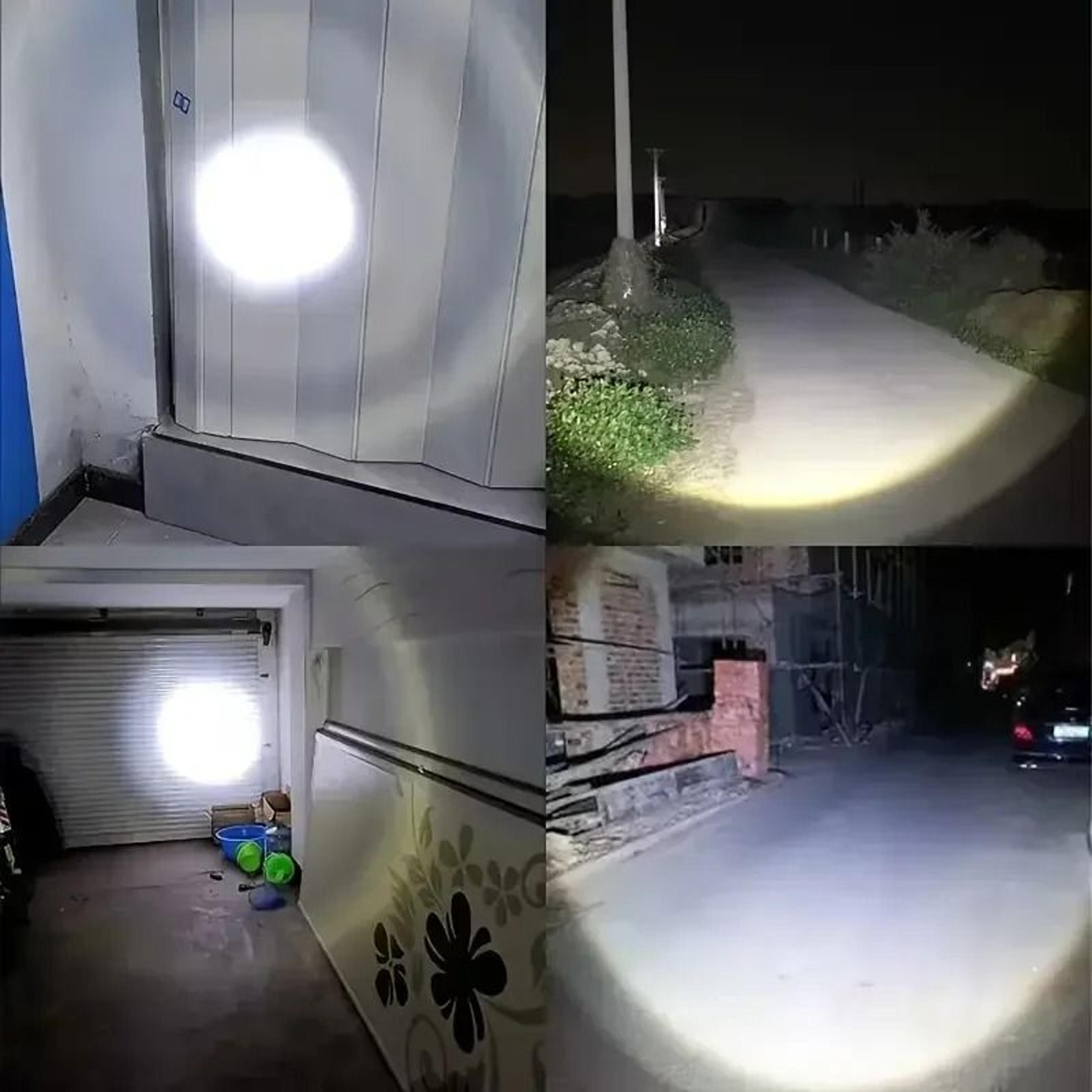 Mini Tactical LED Flashlight With COB Side Light USB Rechargeable 5