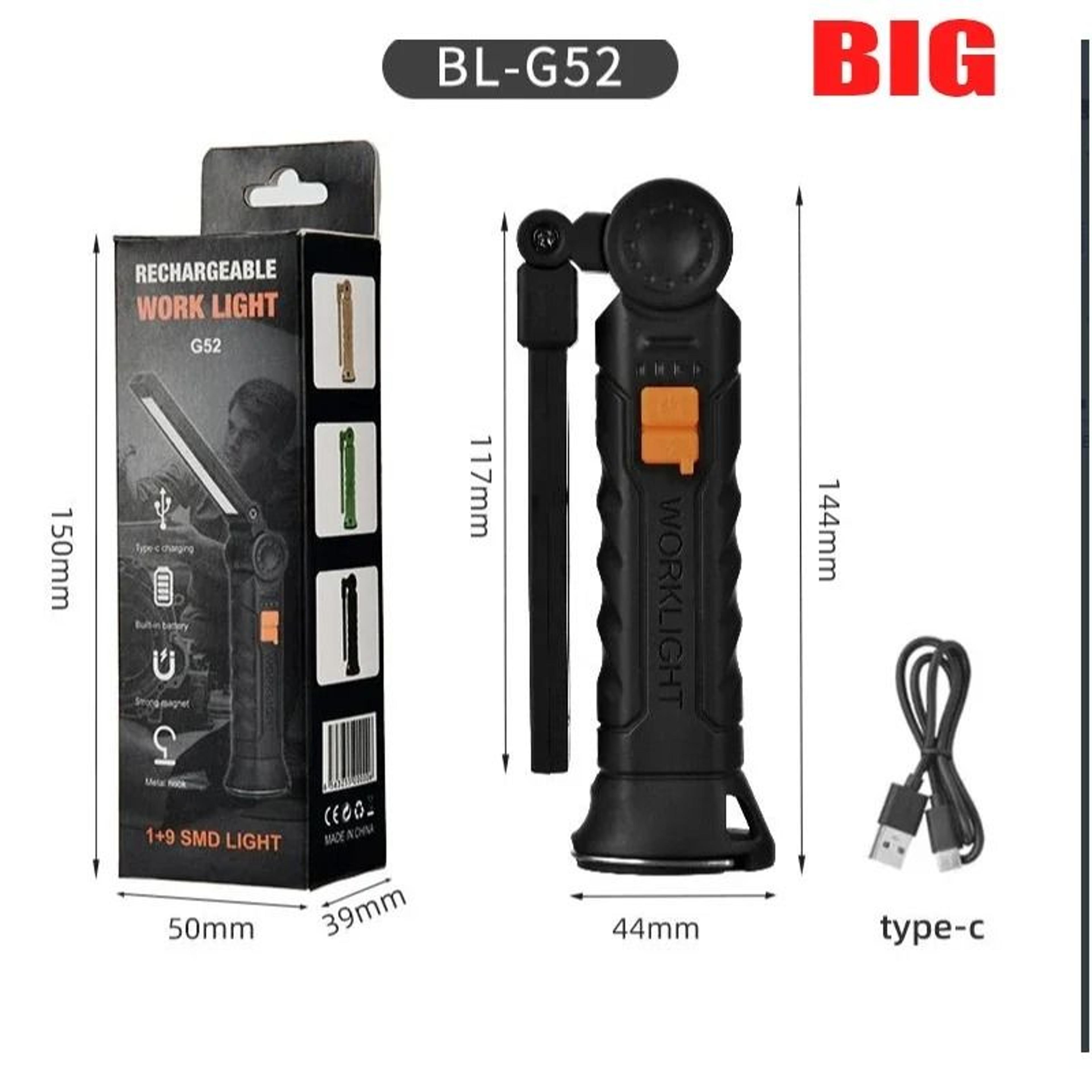 Rechargeable COB LED Magnetic Work Light For Car Repair And Home Use 10