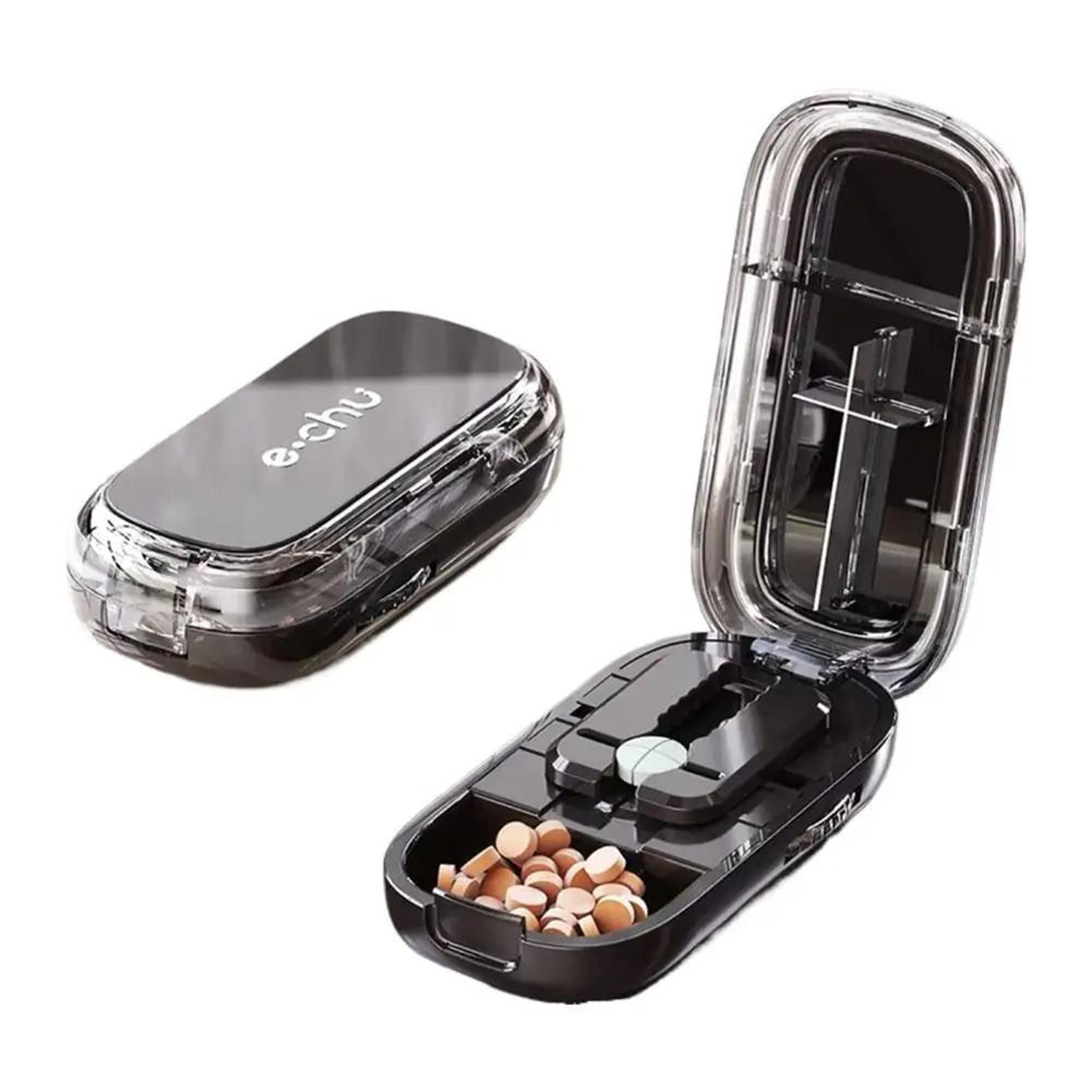 Adjustable Pill Cutter And Crusher With Storage Box For Medication Organization 7