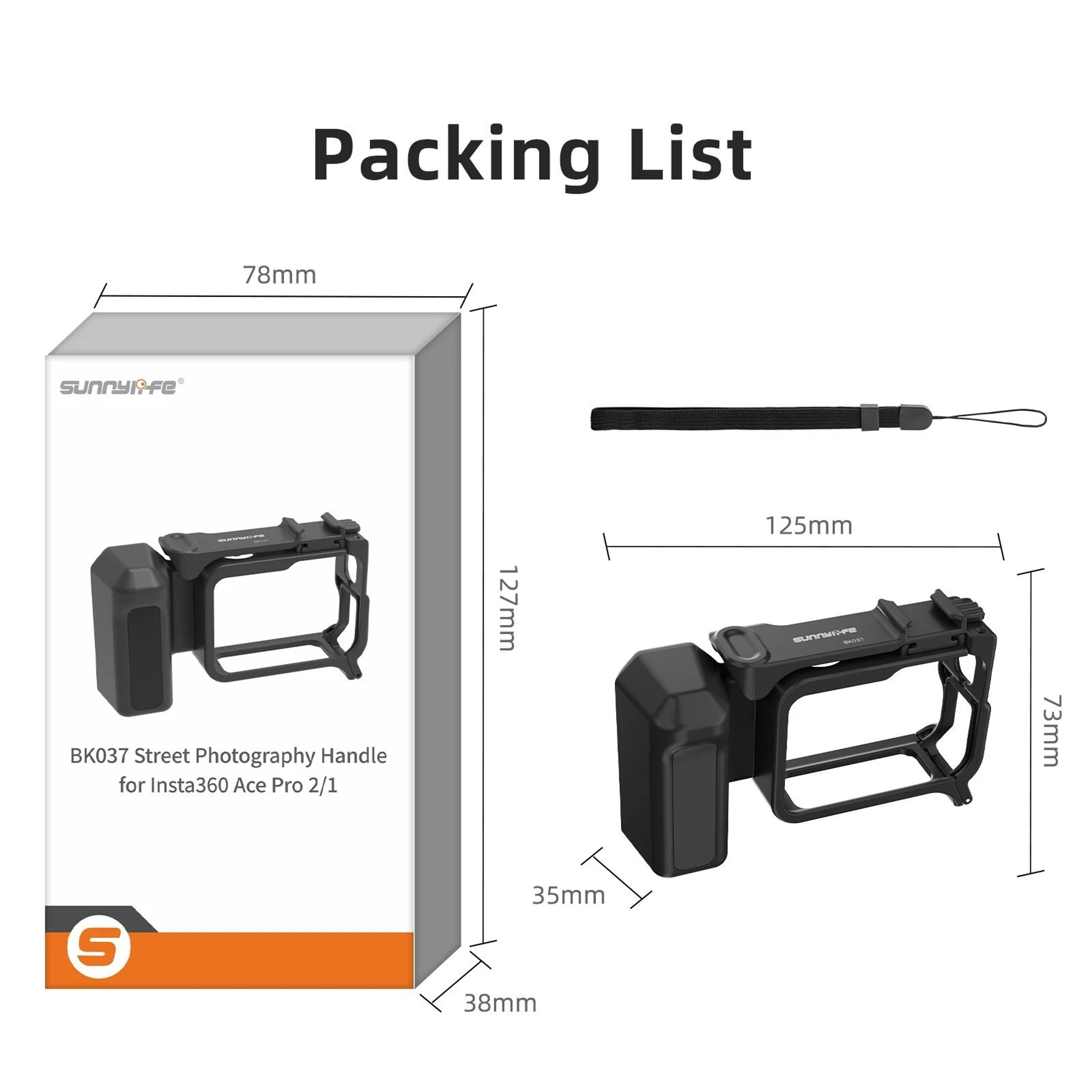 Street Photography Grip Kit With Integrated Handle For Insta360 Ace Pro And Ace Pro 2 6