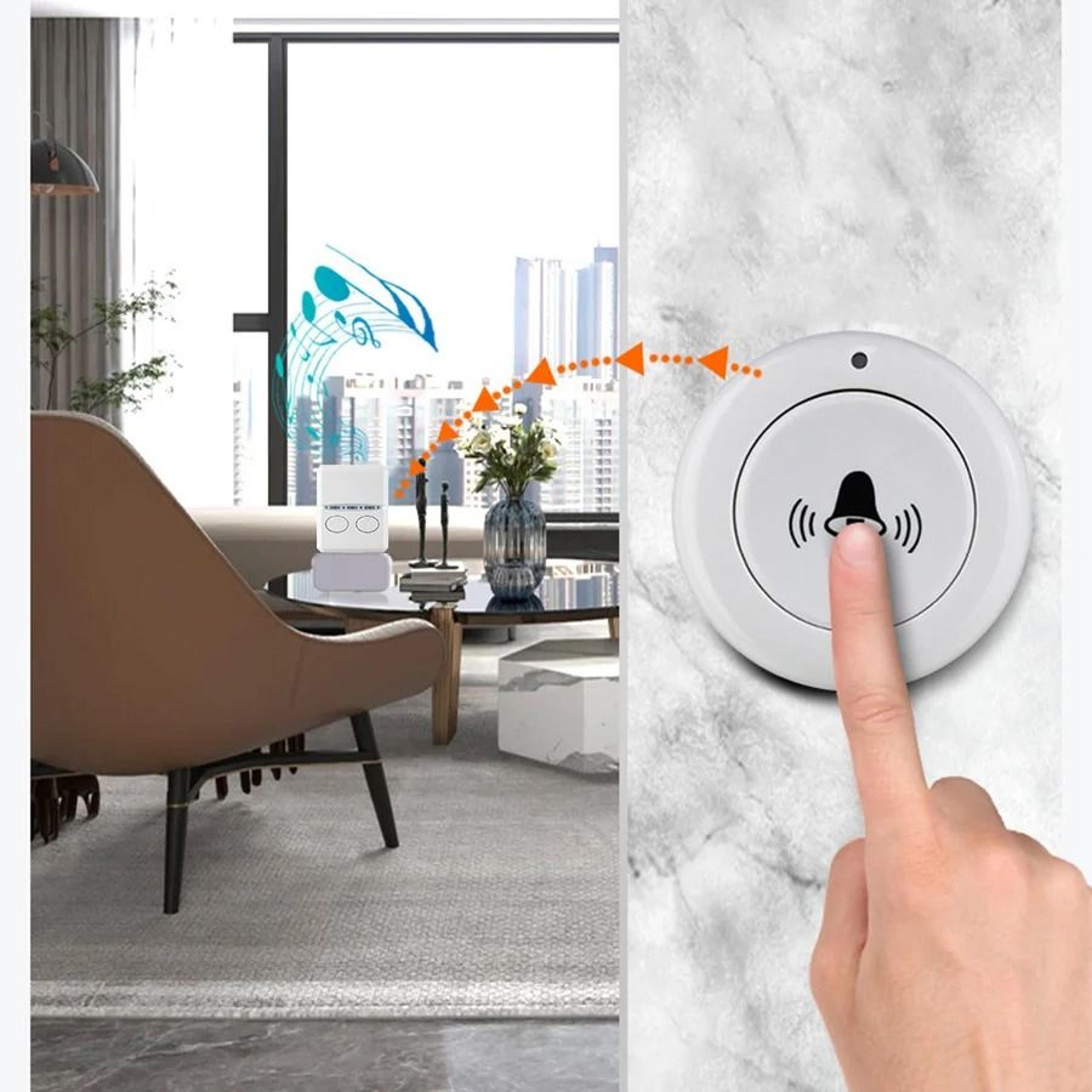 USB Wireless Doorbell With Remote Control And 30 Melody Options 4