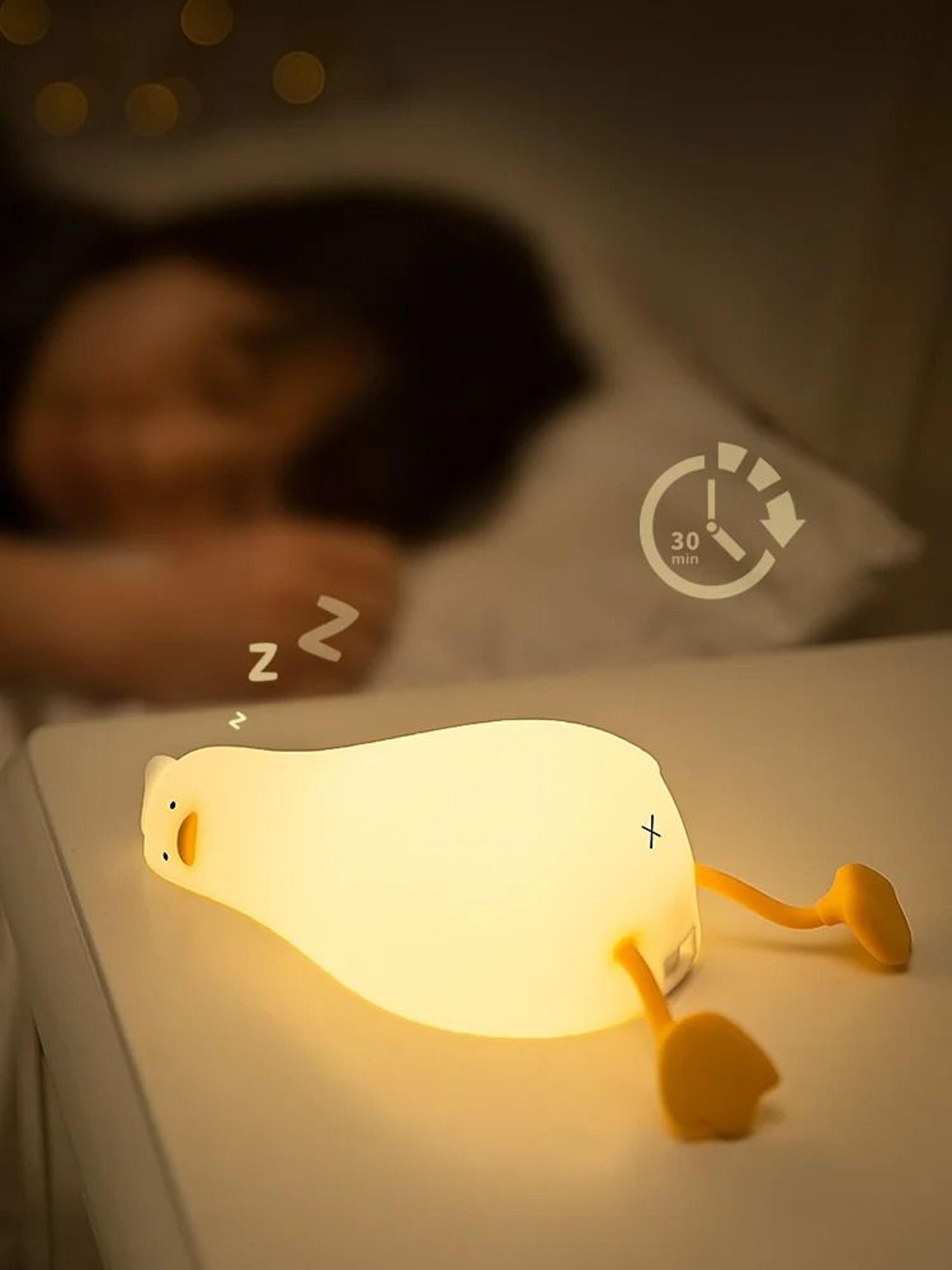 Rechargeable Duck Night Light Silicone LED Lamp For Kids Bedroom 6