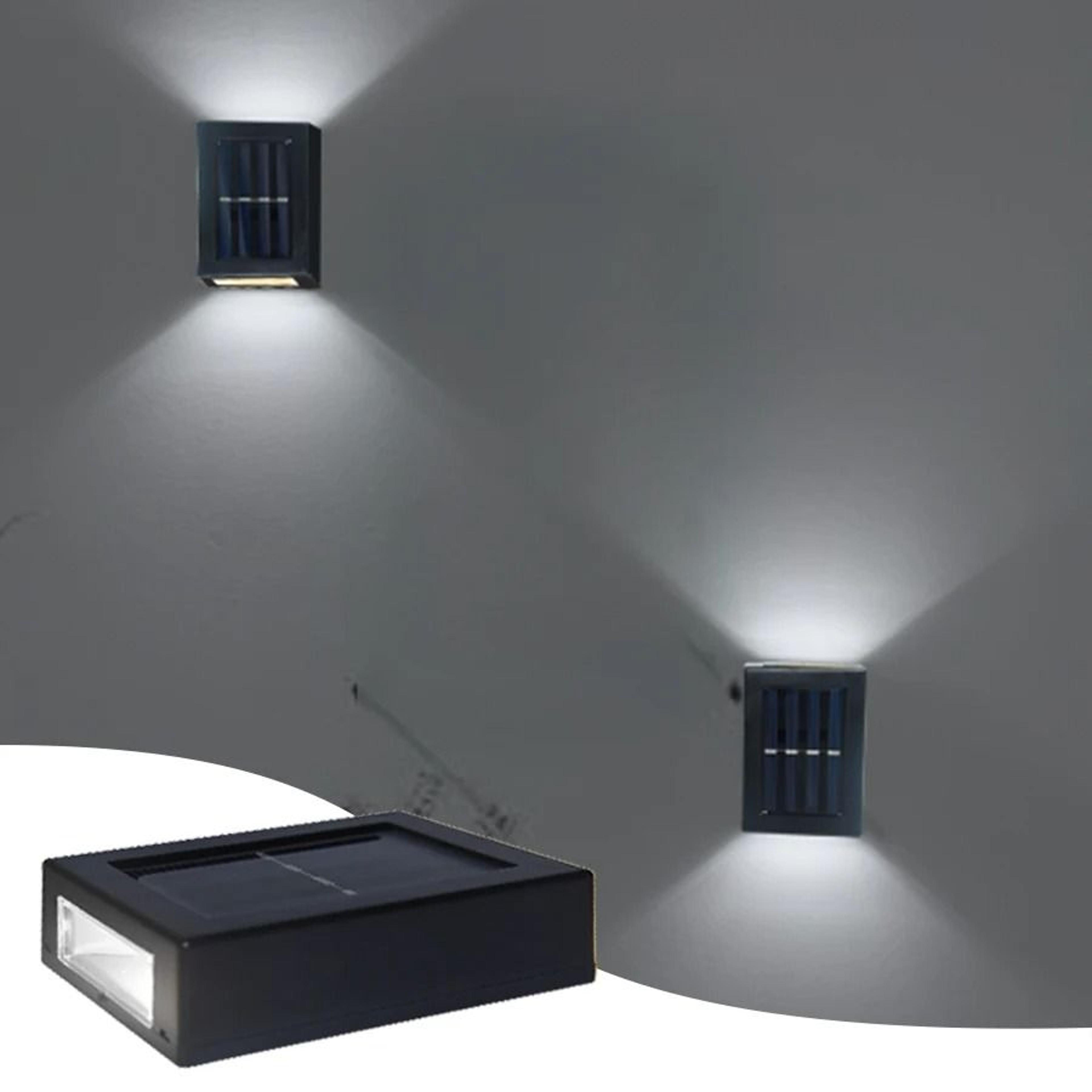Solar Wall Washer Outdoor Waterproof Up Down LED Garden Light 6