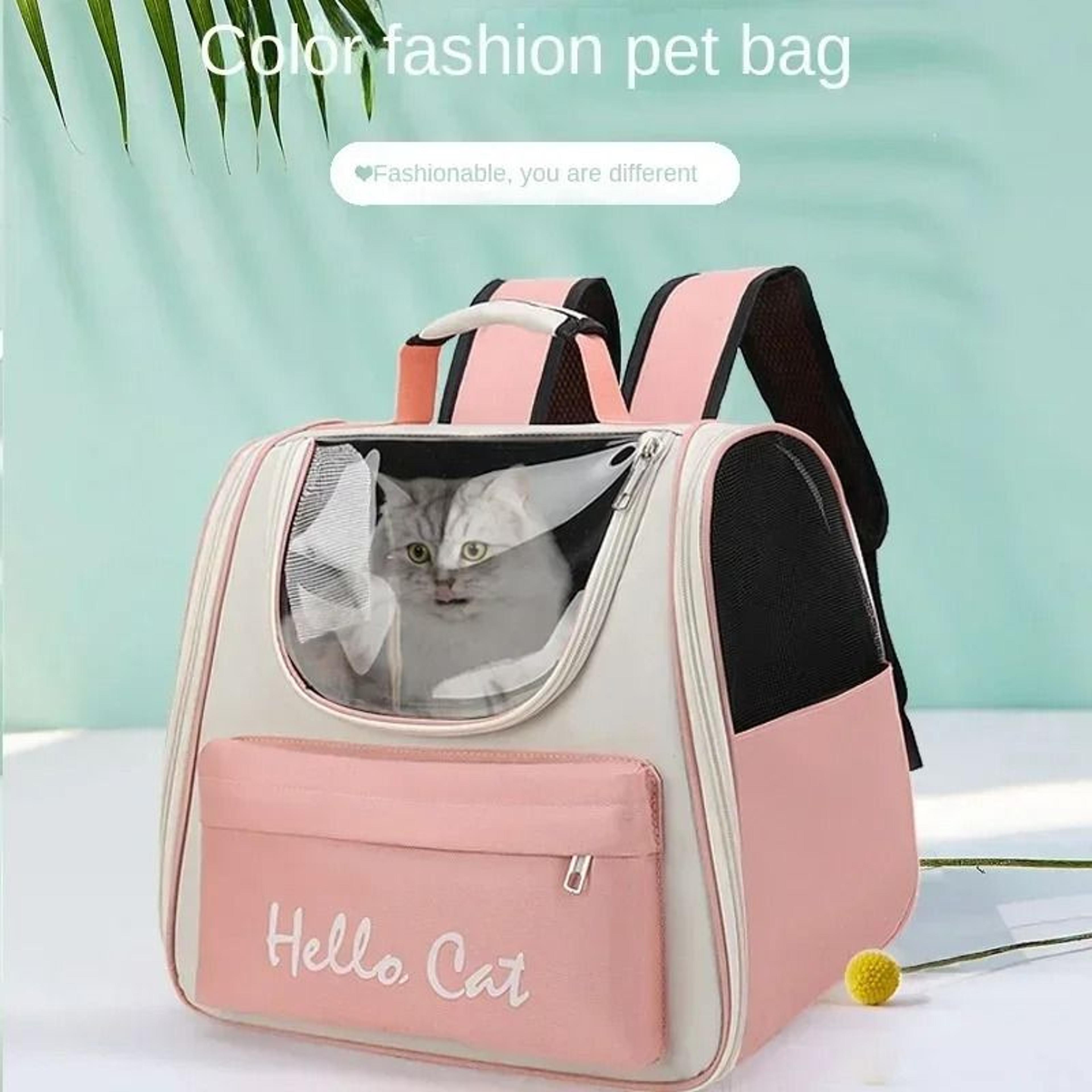 Transparent Pet Carrier Backpack Windproof Travel Bag For Cats And Small Dogs 0