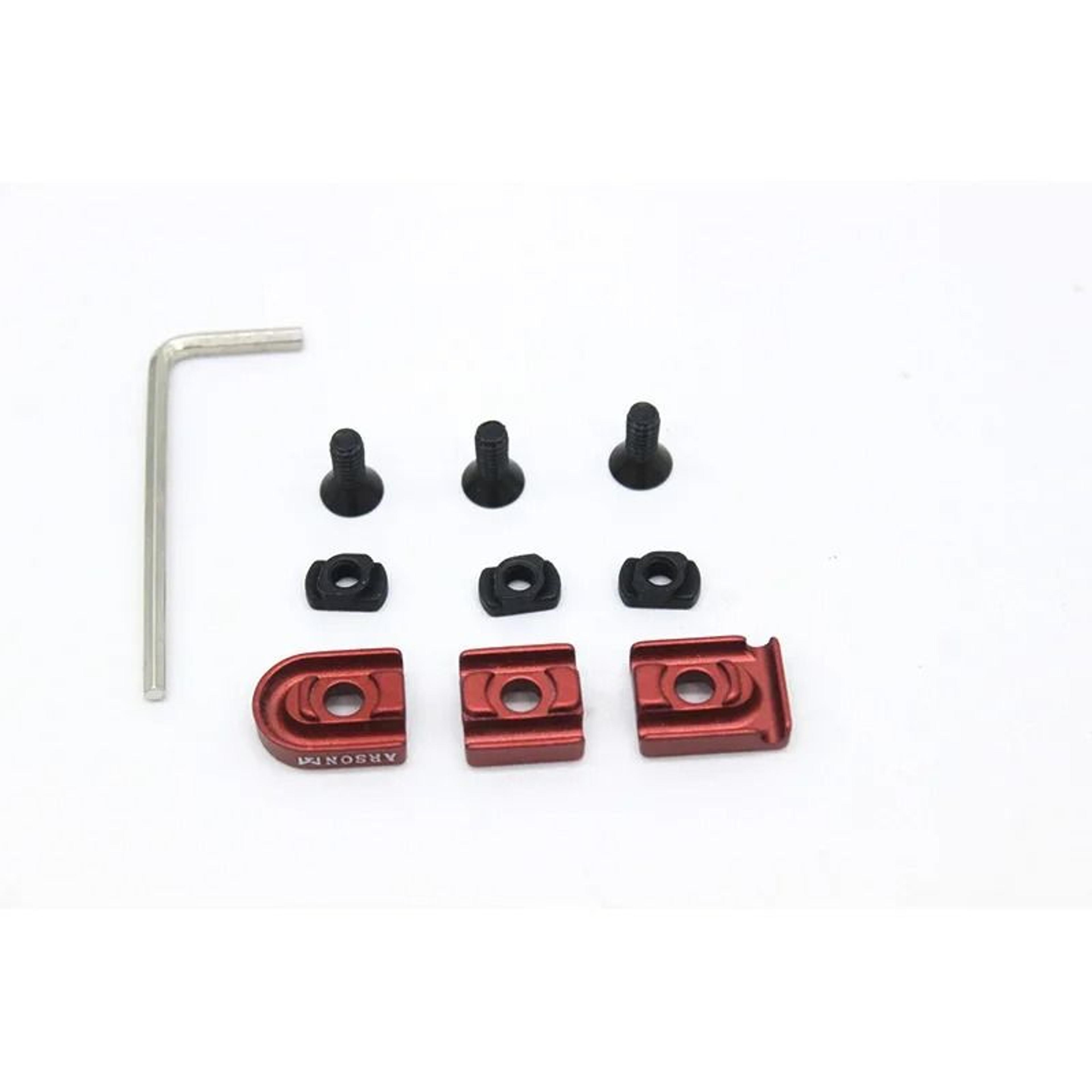 Tactical M LOK Wire Guide Rail Cover Cable Management System 3 Piece Set 13
