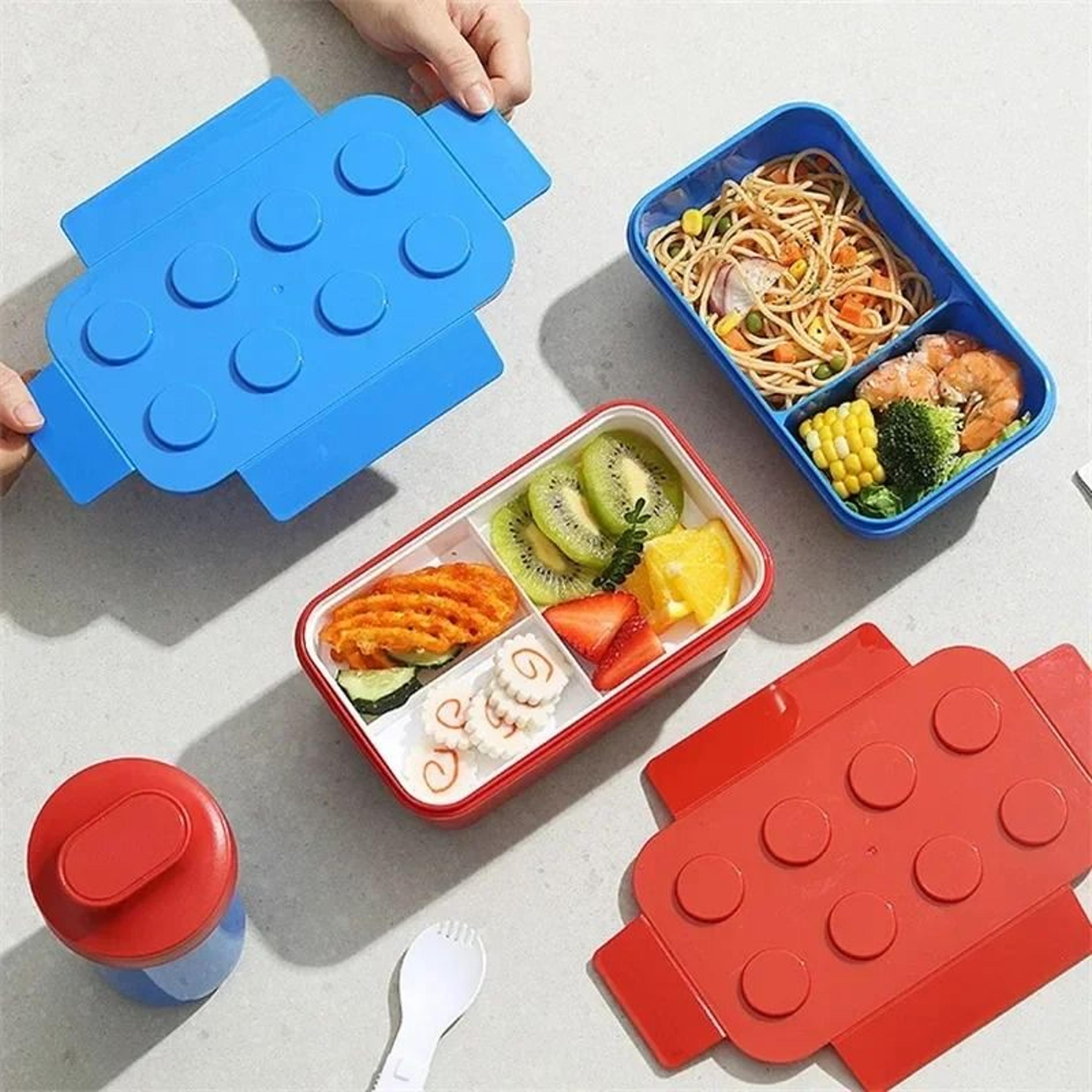 Creative Building Block Lunch Box Bento Container For Kids And Students 2