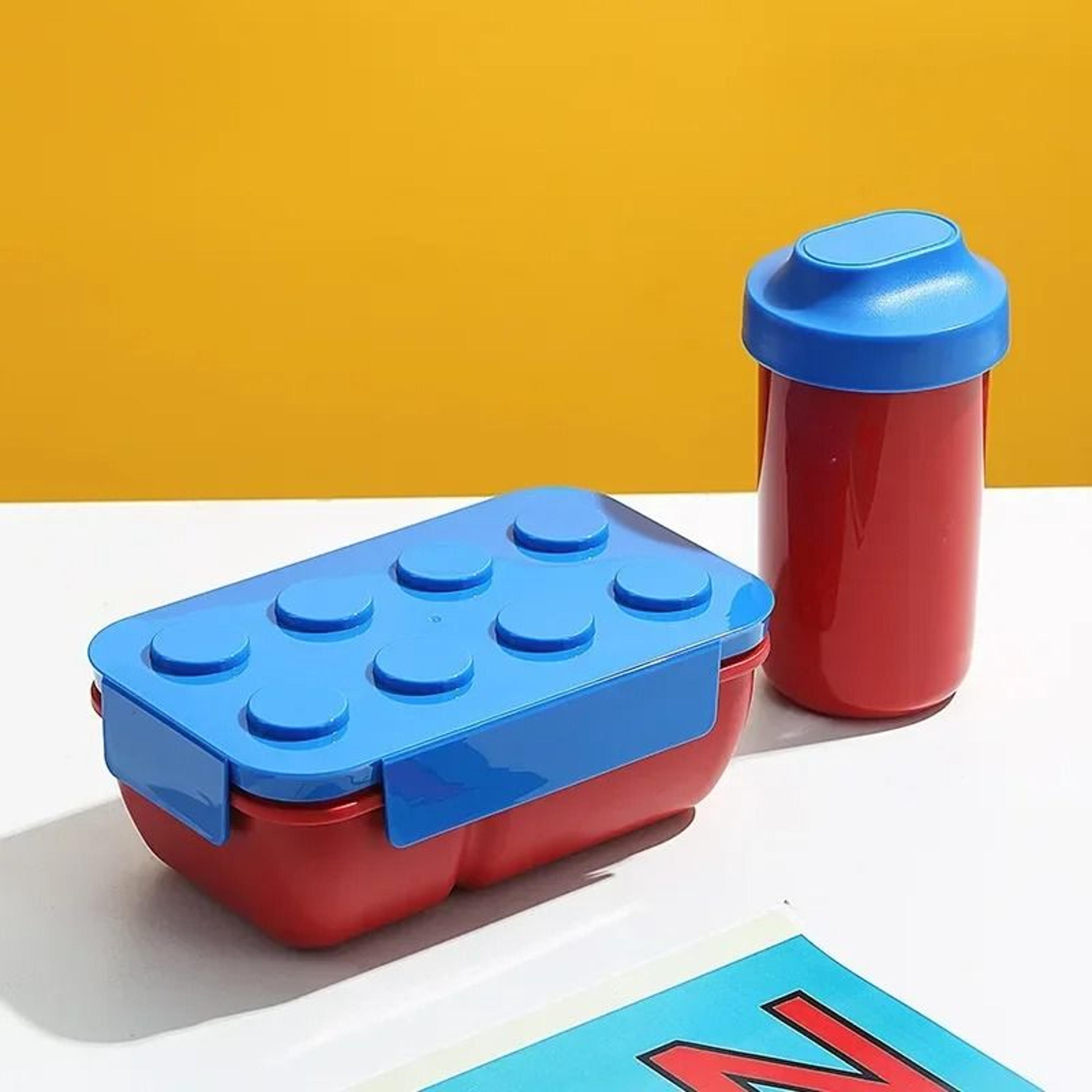 Creative Building Block Lunch Box Bento Container For Kids And Students 11