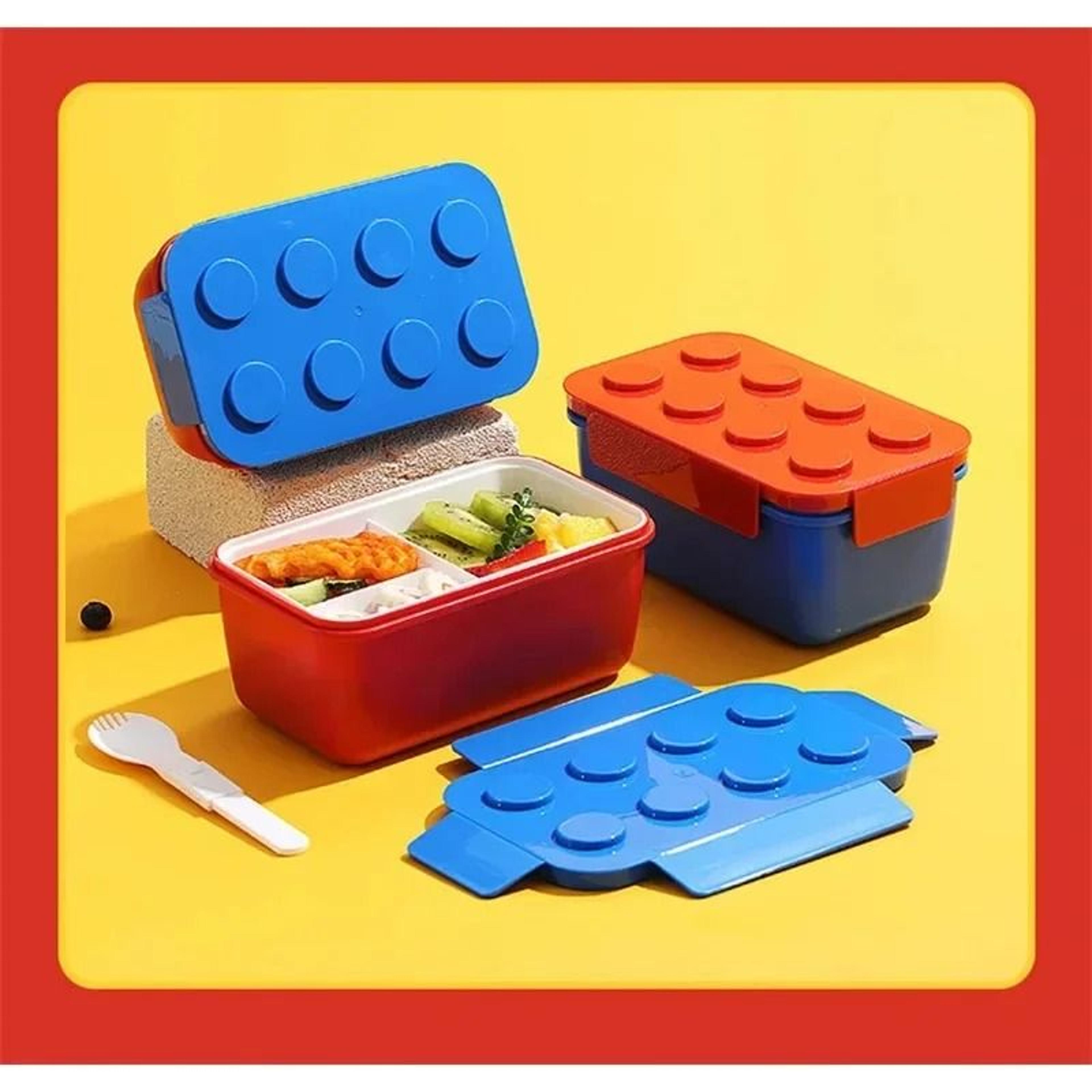 Creative Building Block Lunch Box Bento Container For Kids And Students 4