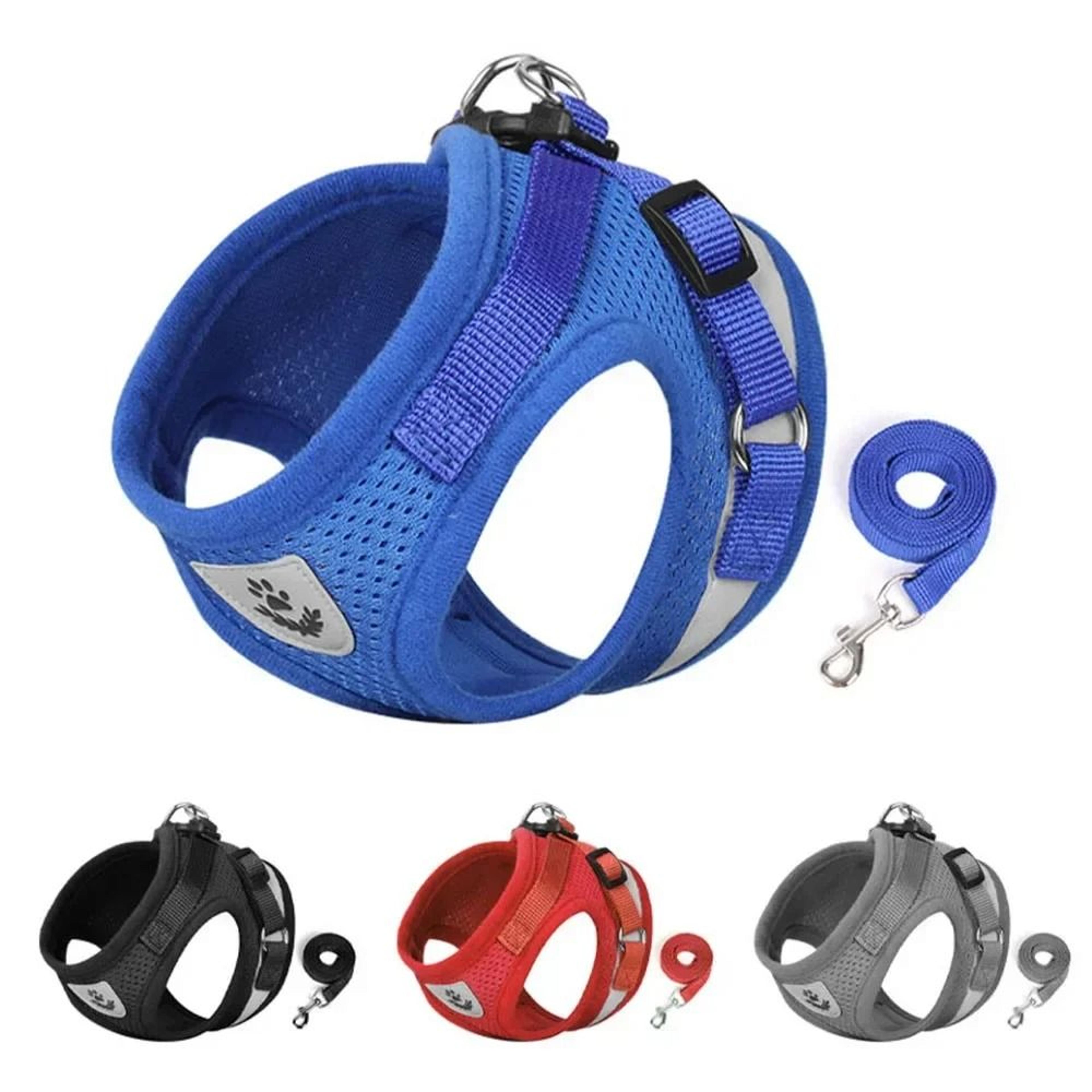 Adjustable Cat Harness And Leash Set With Reflective Escape Proof Vest 1