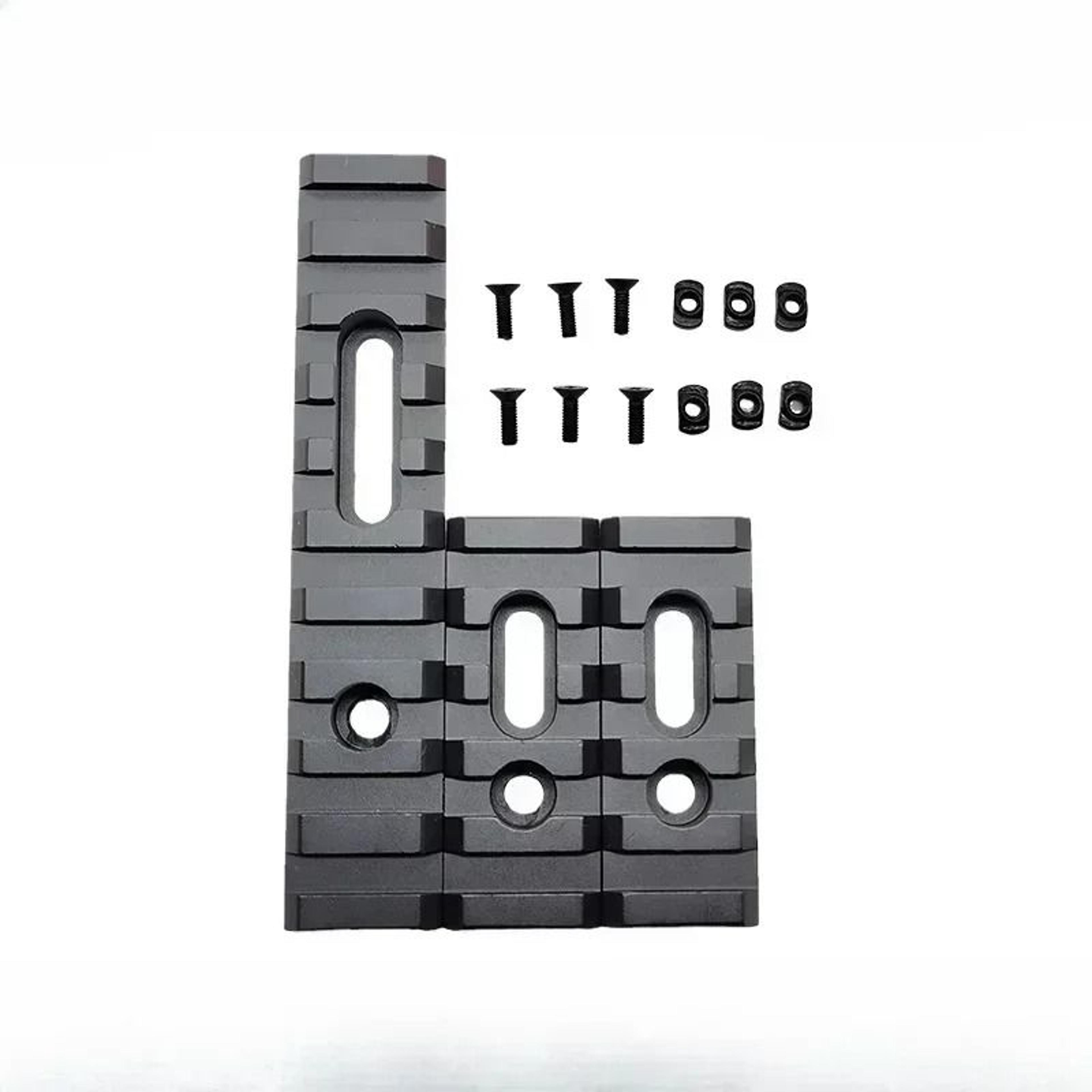 Aluminum Tactical Helmet Rail Mount Adapter Set For Picatinny MLOK And Keymod 14