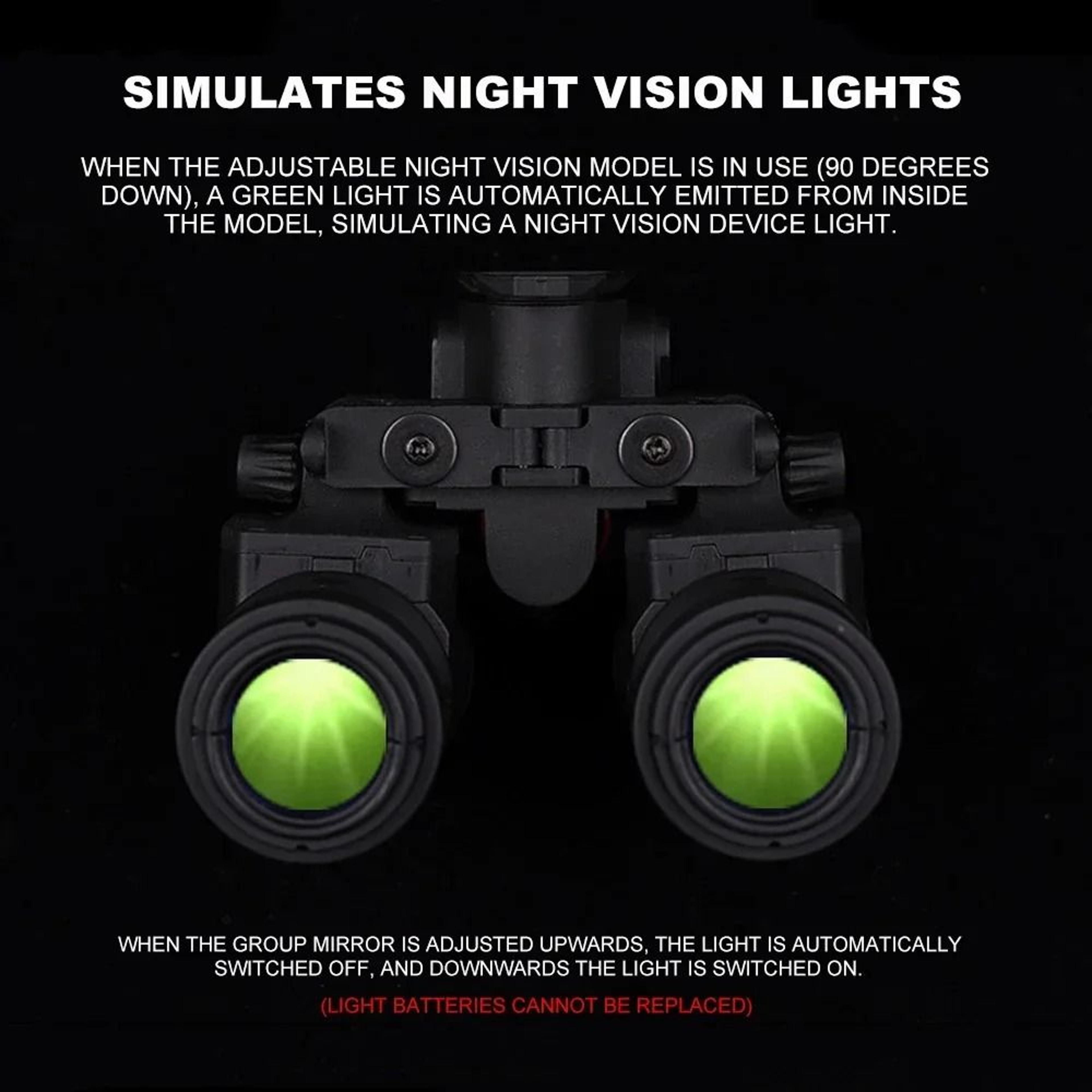AN PVS31 Dual Tube Night Vision Goggles Dummy Model Tactical Helmet Prop 0