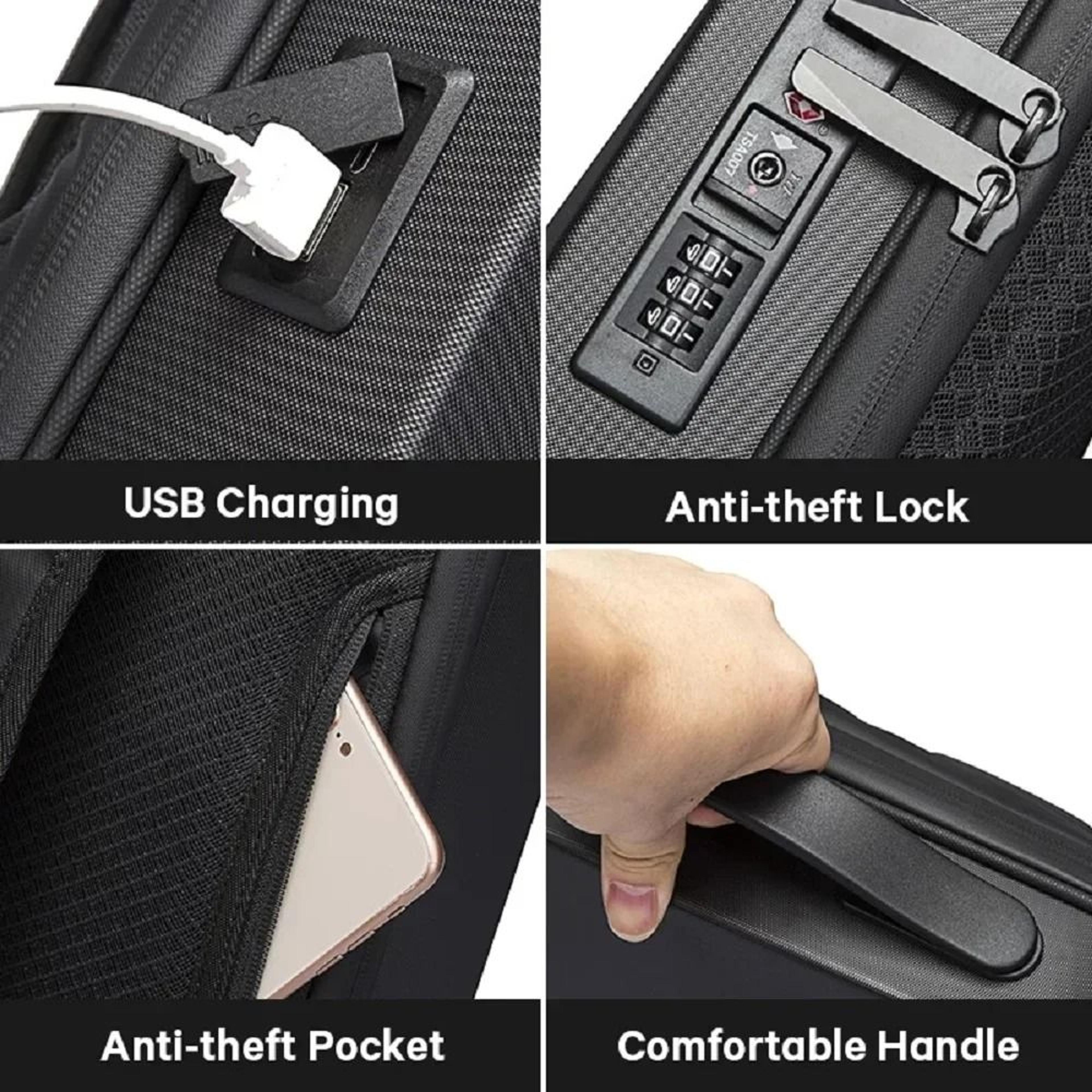 Hard Shell Waterproof Laptop Backpack Large Capacity Business Travel Backpack For Men 2