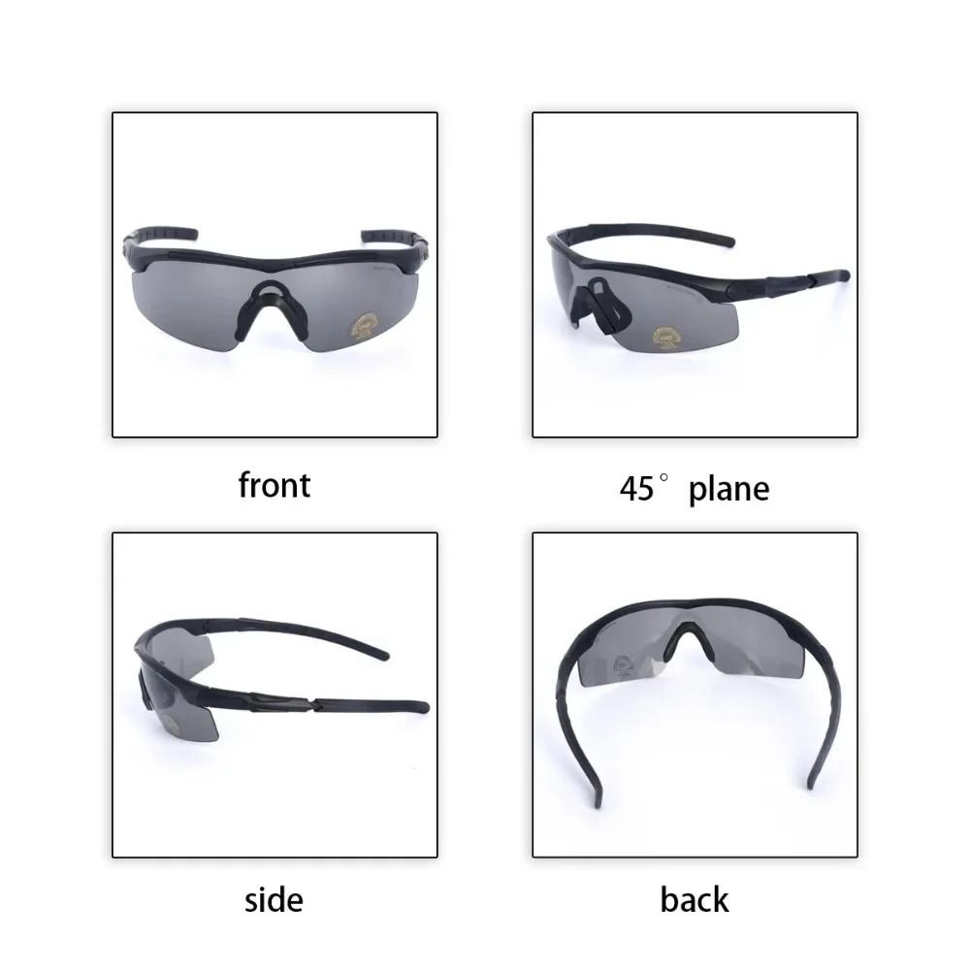 Military Tactical Goggles With Interchangeable Lenses For Airsoft Shooting And Outdoor Sports 2