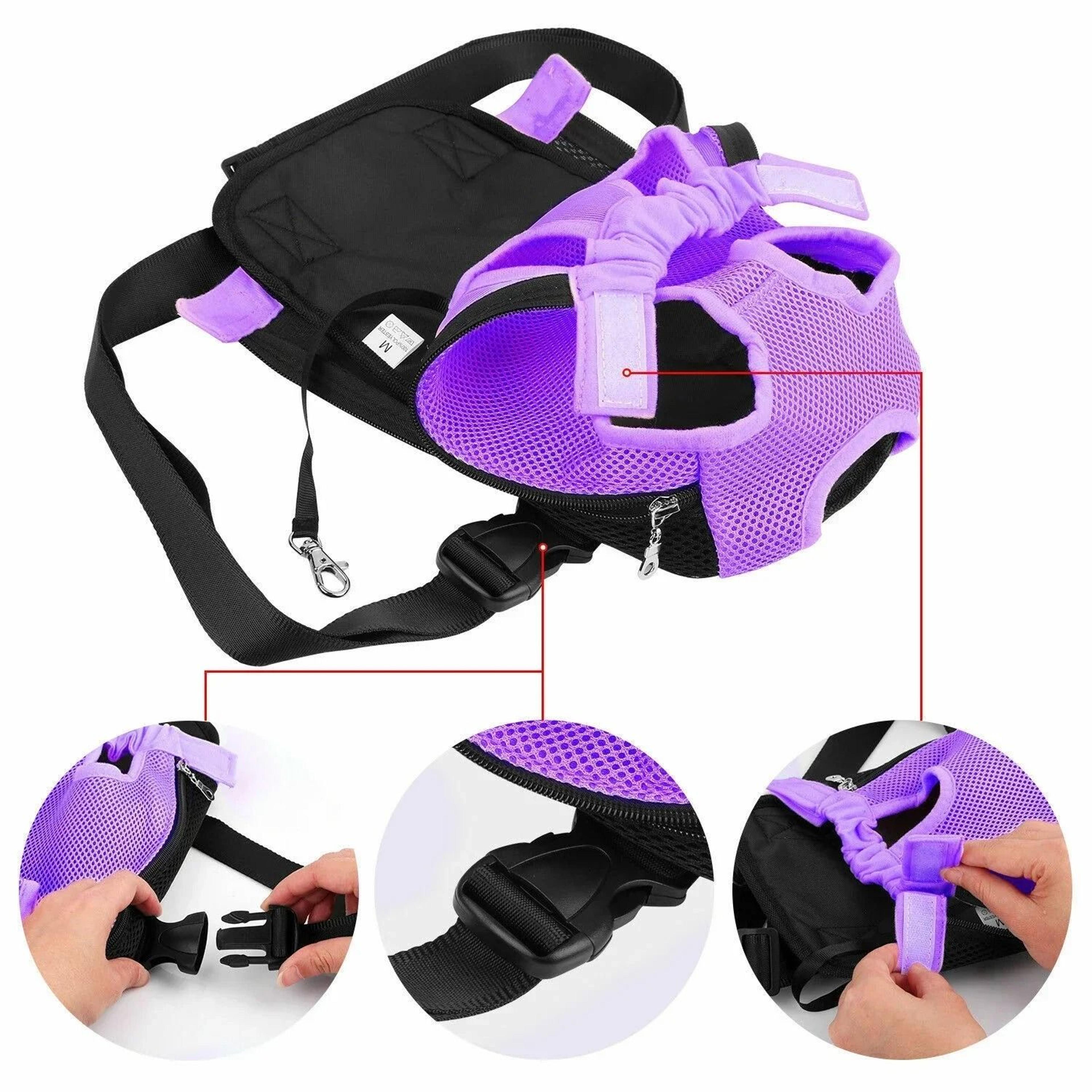 Adjustable Cat Carrier Backpack Double Shoulder Pet Travel Bag For Cats And Small Dogs 3