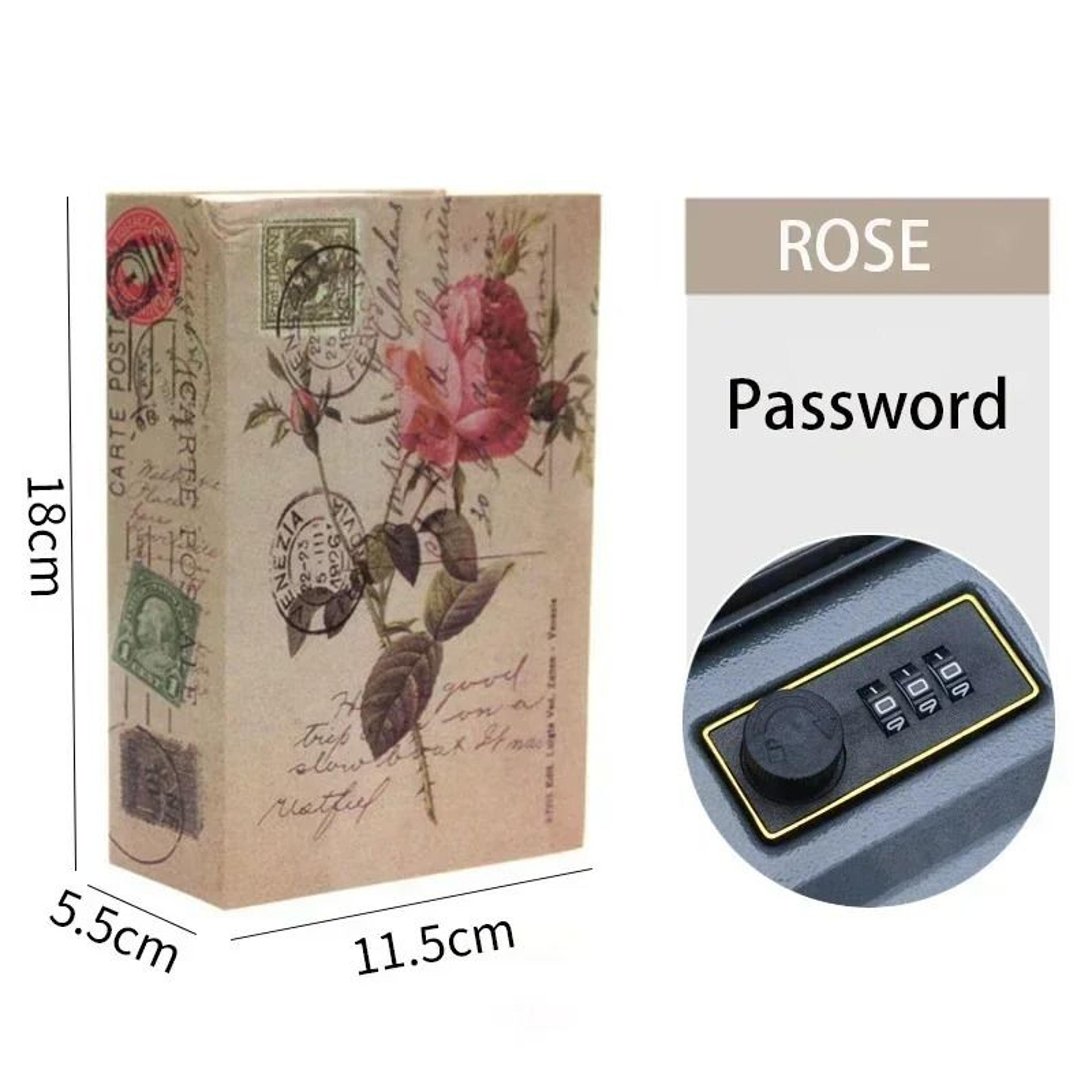 Hidden Book Safe With Combination Lock Steel Cash Box Disguised Dictionary Security Storage 15