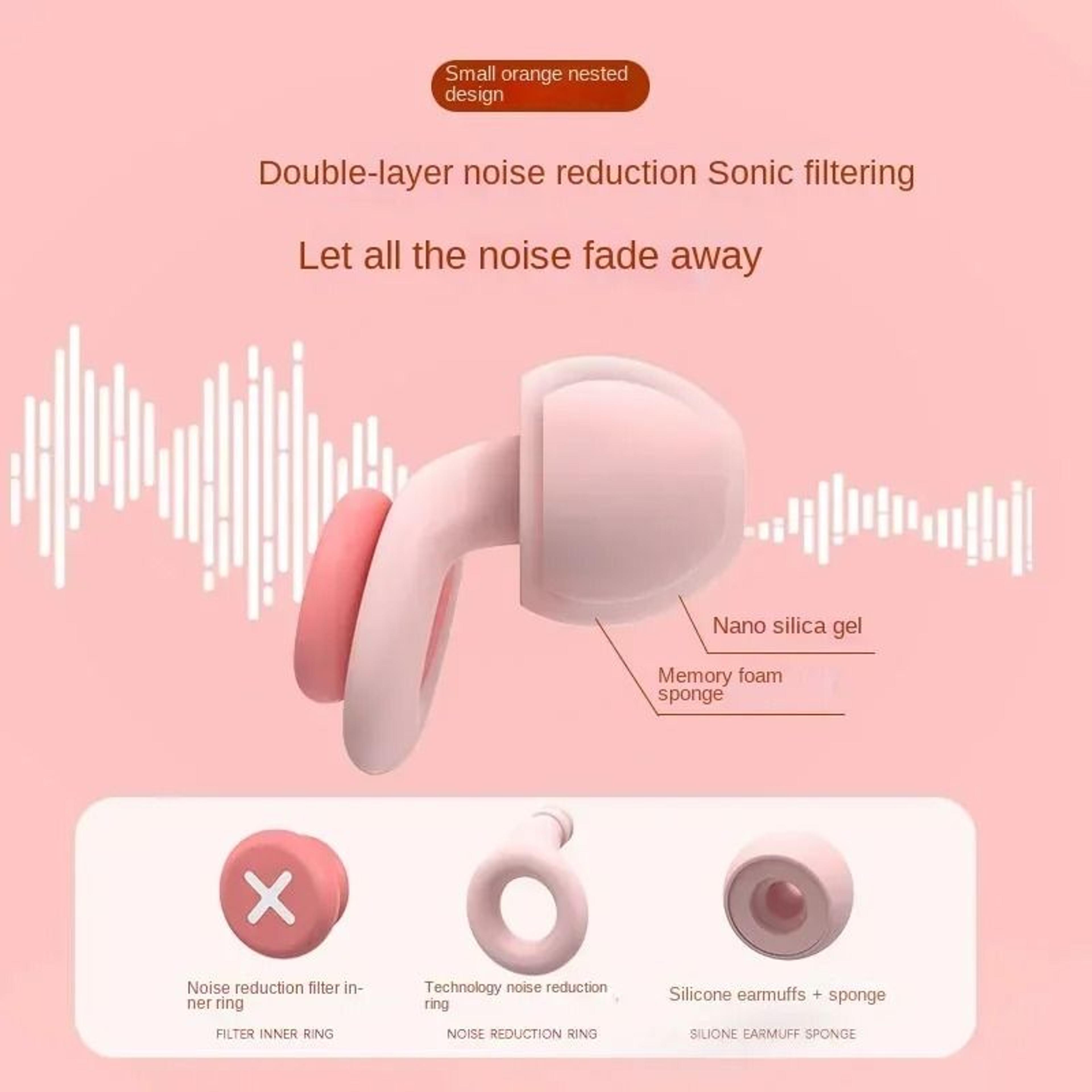 Silicone Ear Plugs For Sleep And Noise Reduction 1