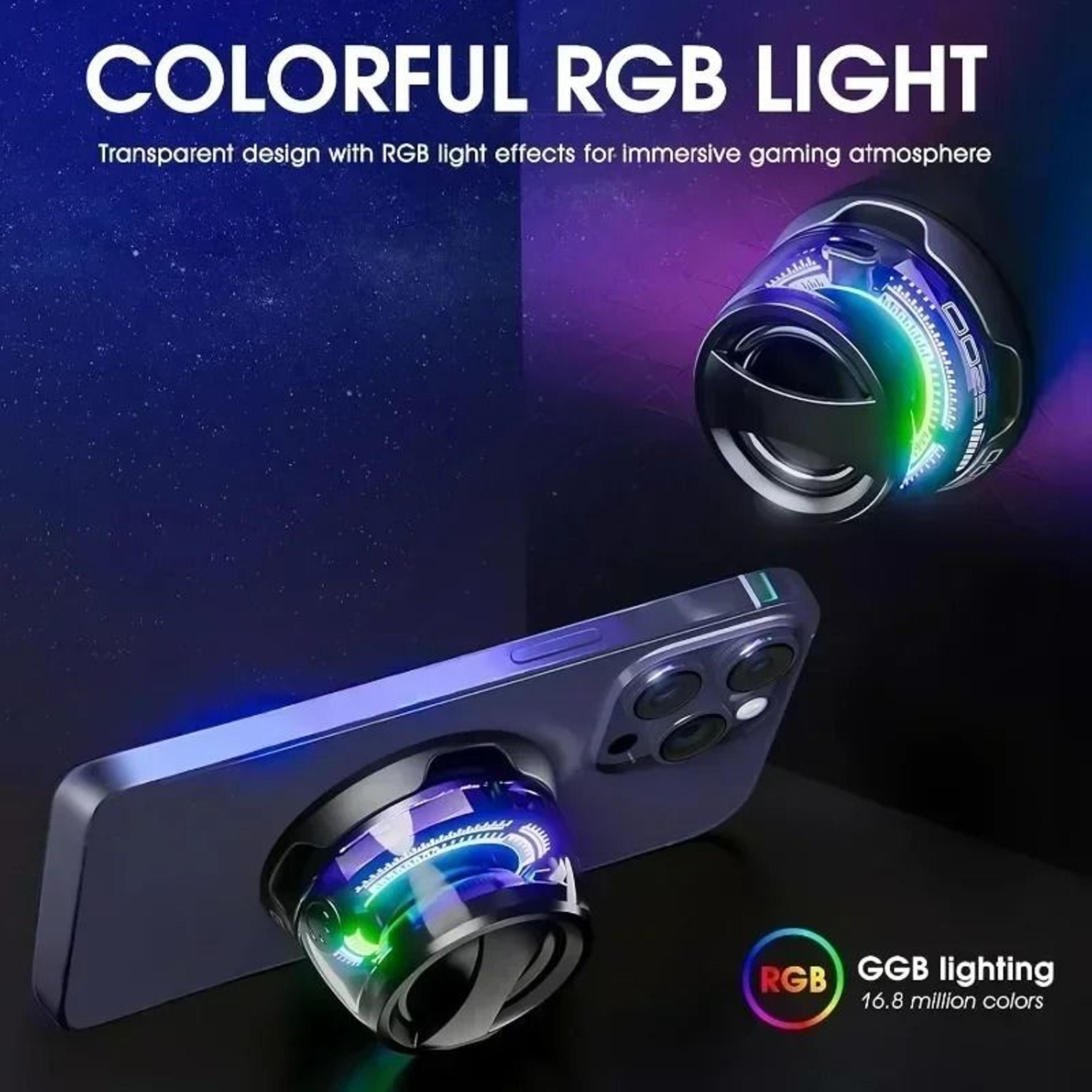 Portable Bluetooth 53 Speaker With RGB Ambient Light And Magnetic Phone Stand 1