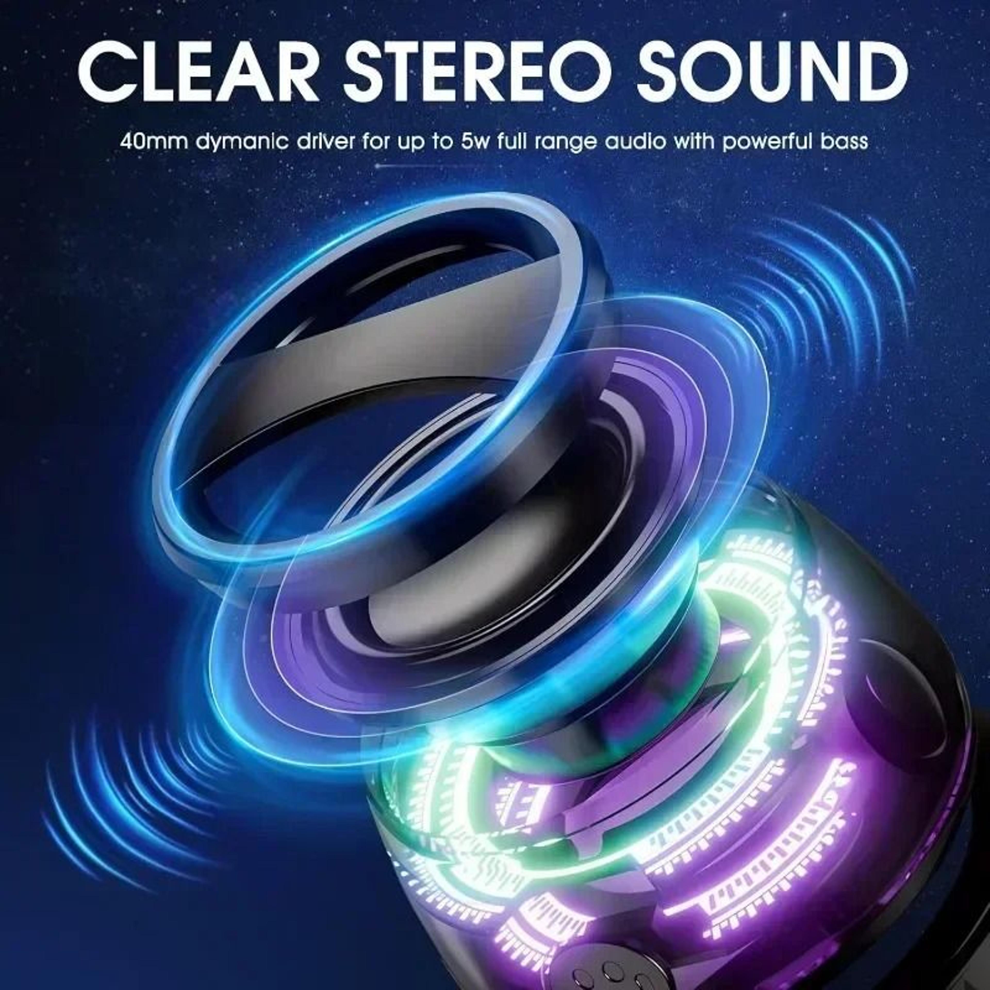 Portable Bluetooth 53 Speaker With RGB Ambient Light And Magnetic Phone Stand 3