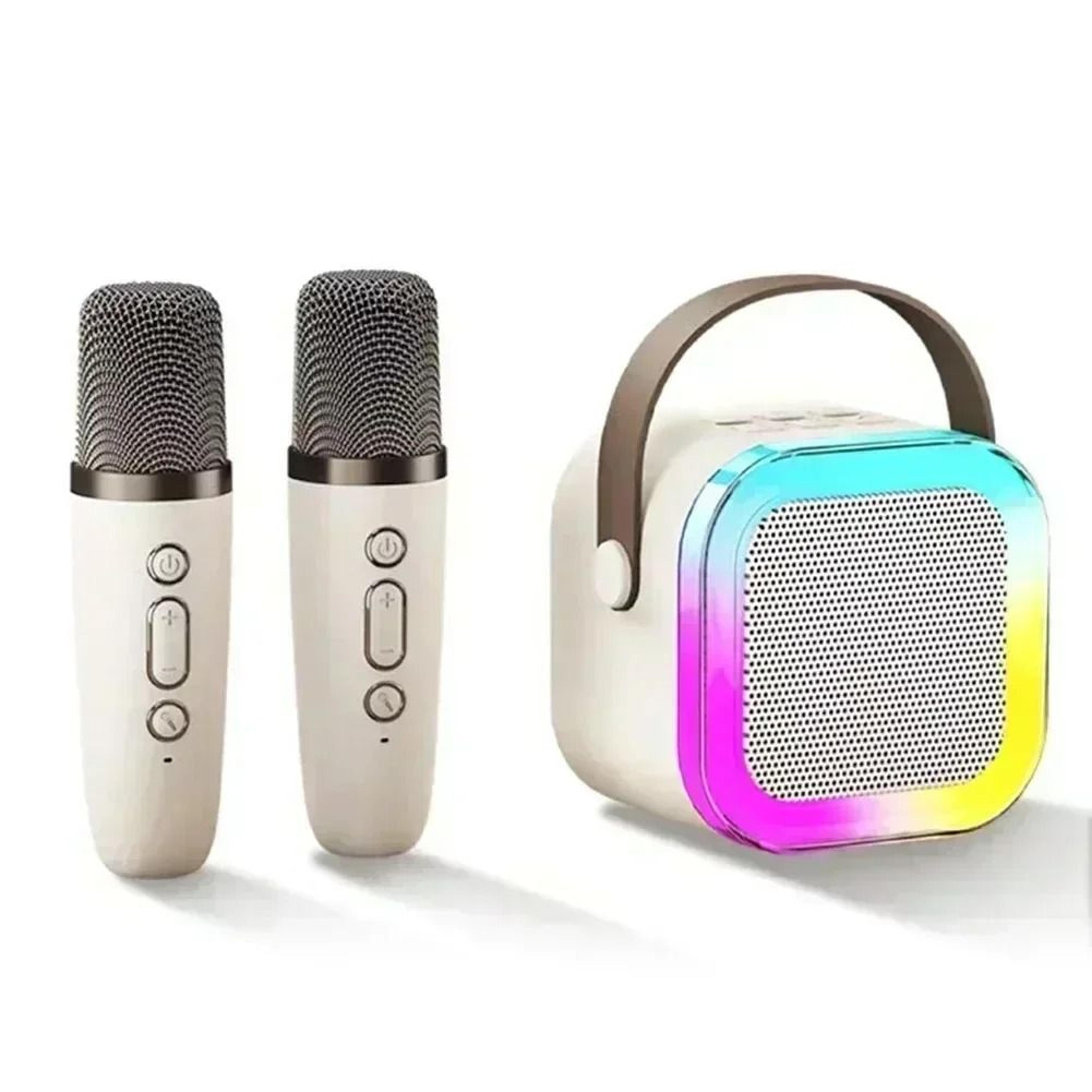 Portable Bluetooth Karaoke Machine With Wireless Microphone And RGB Lights For Home And Travel 7