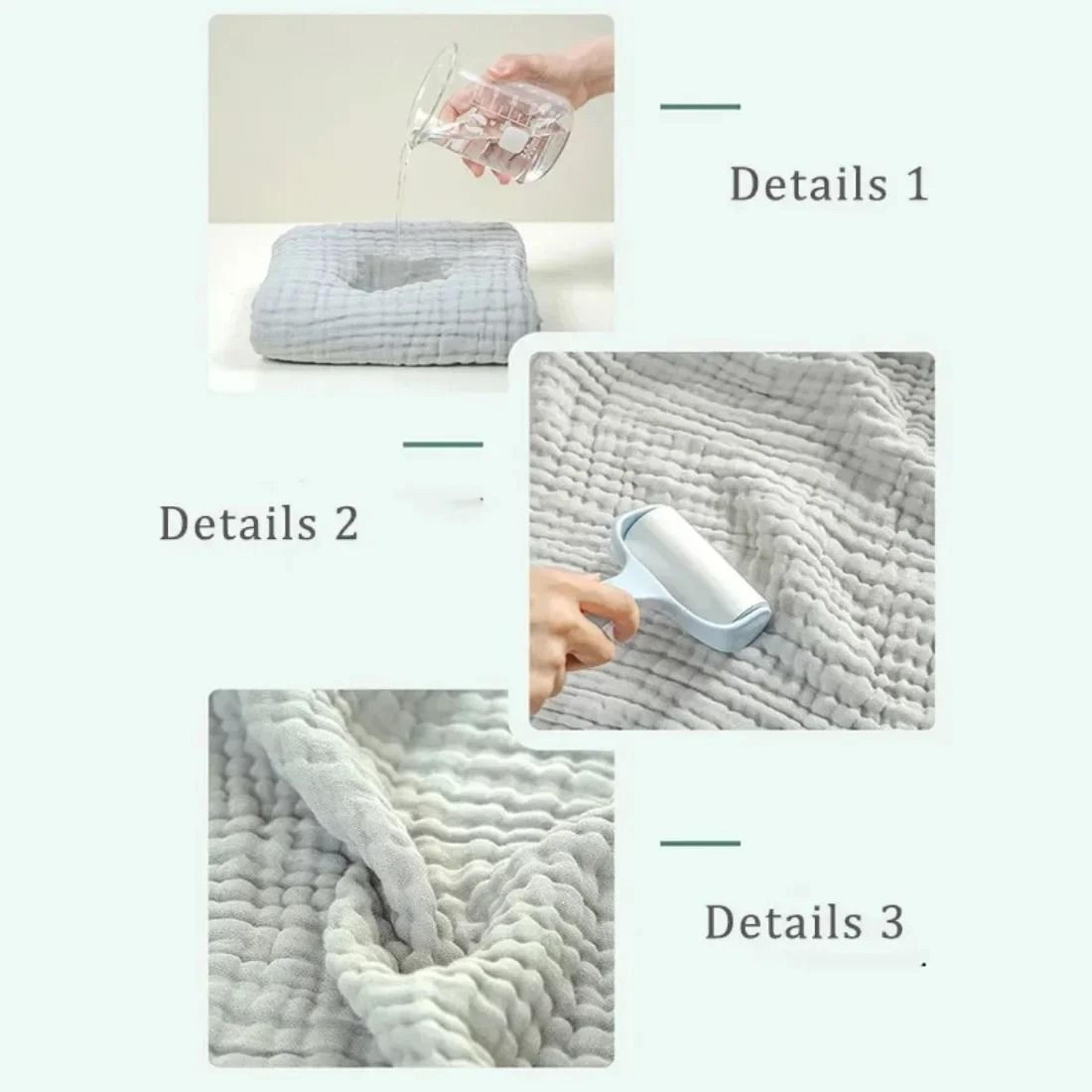 Pure Cotton 6 Layer Bubble Baby Bath Towel 105x105cm Kids Swaddle Wrap And Muslin Bedding 2