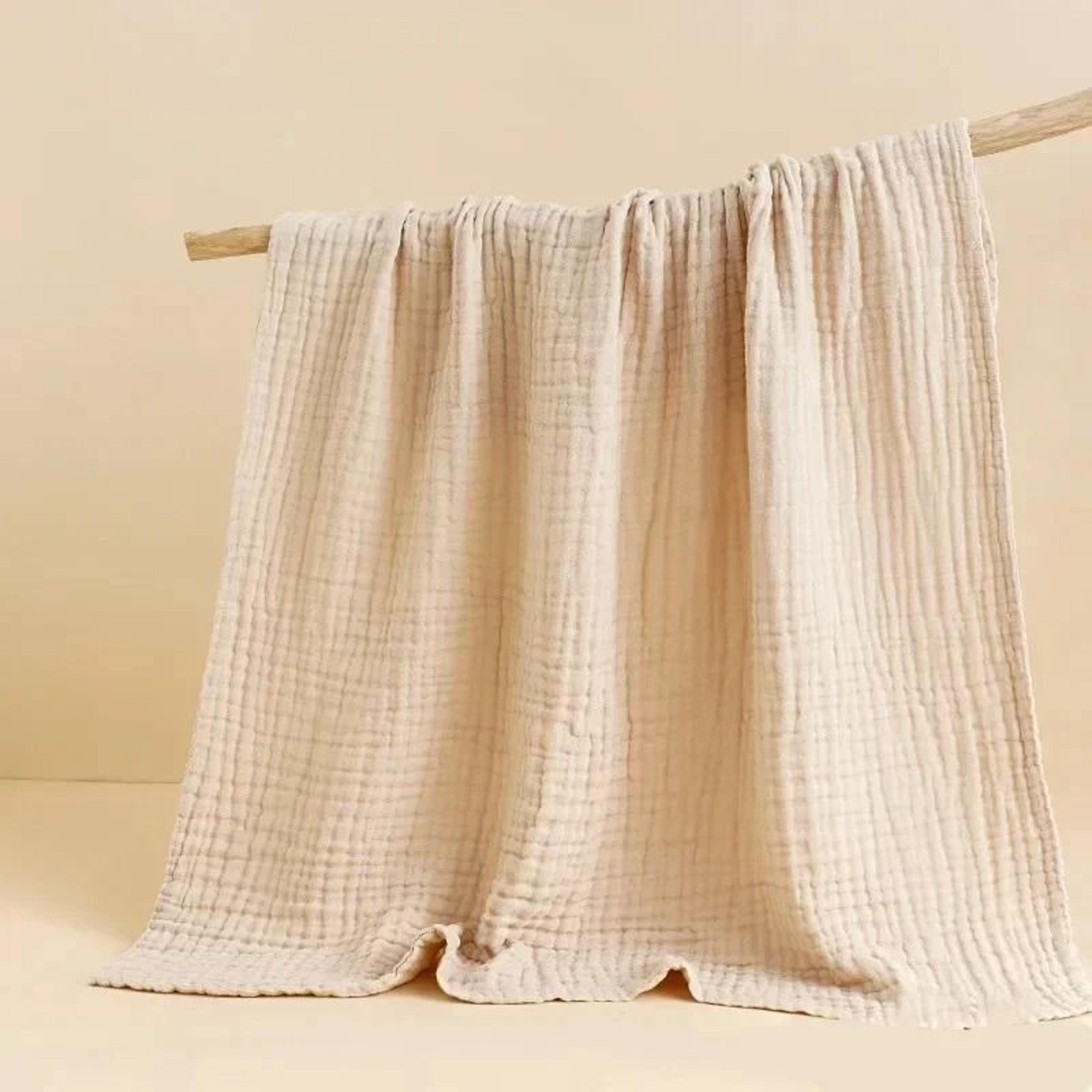 Pure Cotton 6 Layer Bubble Baby Bath Towel 105x105cm Kids Swaddle Wrap And Muslin Bedding 7
